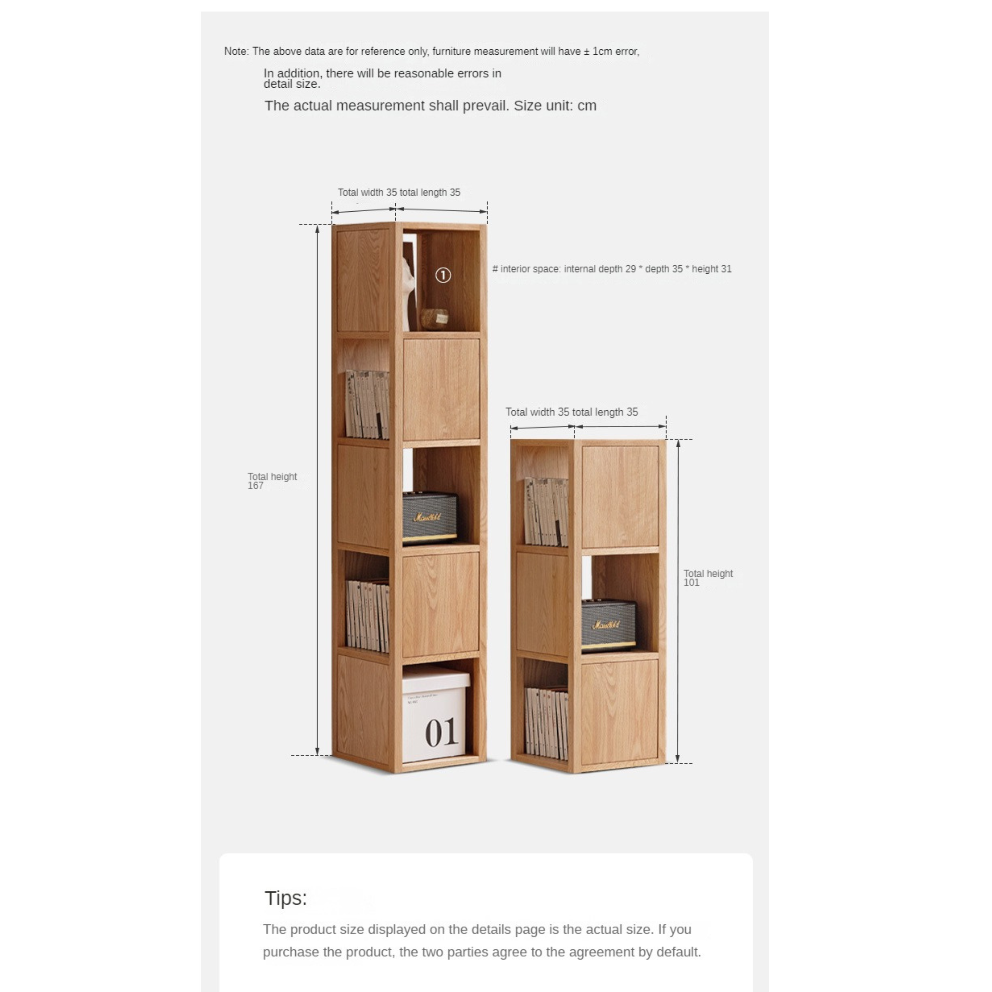 Oak Solid Wood Nordic Corner Bookcase - Modern Bookshelf for Living Room, Bedroom & Office - Space-Saving Storage Solution for Books, Decor & Essentials