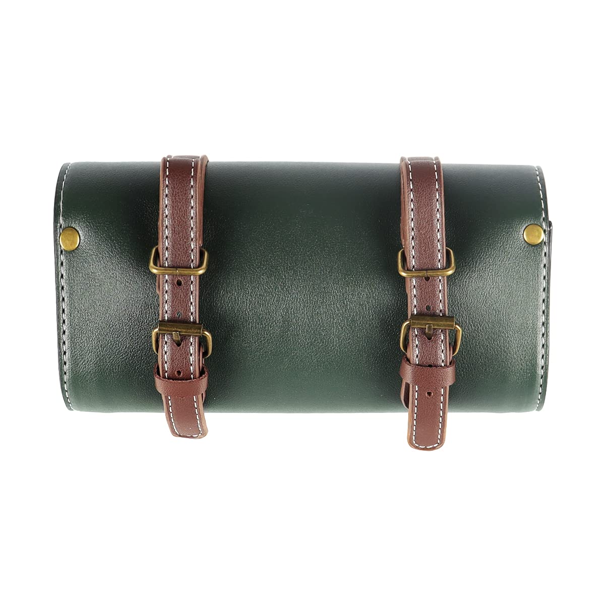 **YIBO Waterproof Quick Release Motorcycle Fork Bag - Universal Leather Side Tool Pouch for Bicycle & Bike Accessories (Green) - Perfect for Road Trips, Commuting & Outdoor Adventures**