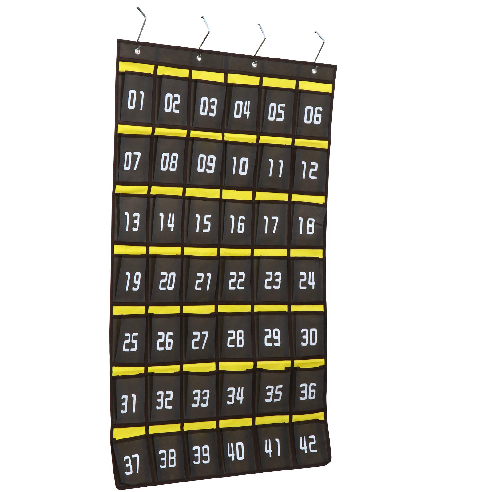 PartyKindom Hanging Phone Storage Organizer - Non-Woven Fabric Door Hanger with Numbered Pockets for Cell Phones, Watches & Office Supplies | Perfect for Closet Organization, Classroom Management & Party Planning