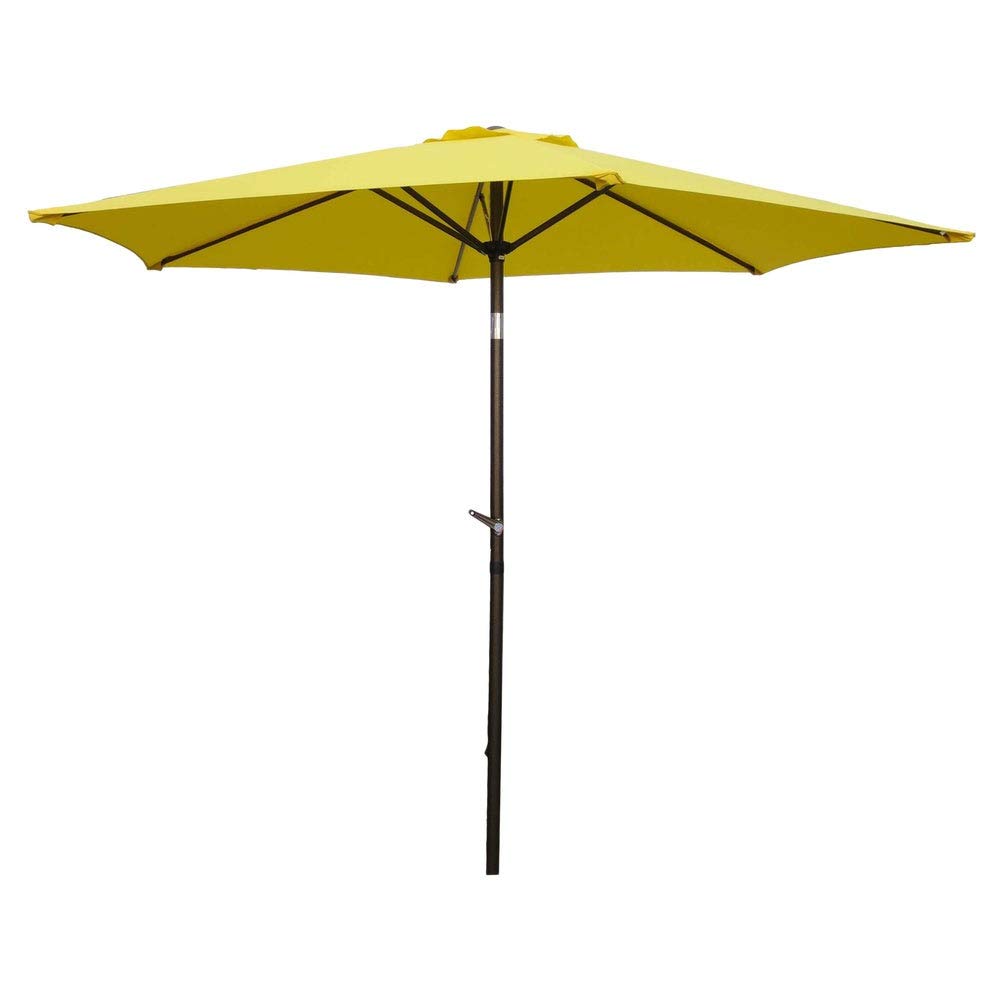 8FT Outdoor Aluminum Patio Umbrella - Heavy Duty, Waterproof & Rustproof - Perfect for Poolside, Backyard, Garden, and Beach Use
