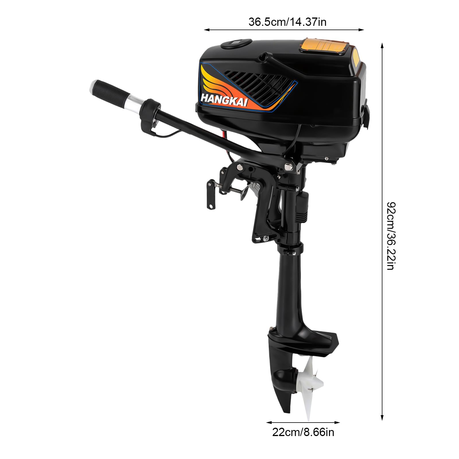 48V 1200W Electric Outboard Motor - Water Cooling Boat Engine for Fishing & Outdoor Adventures