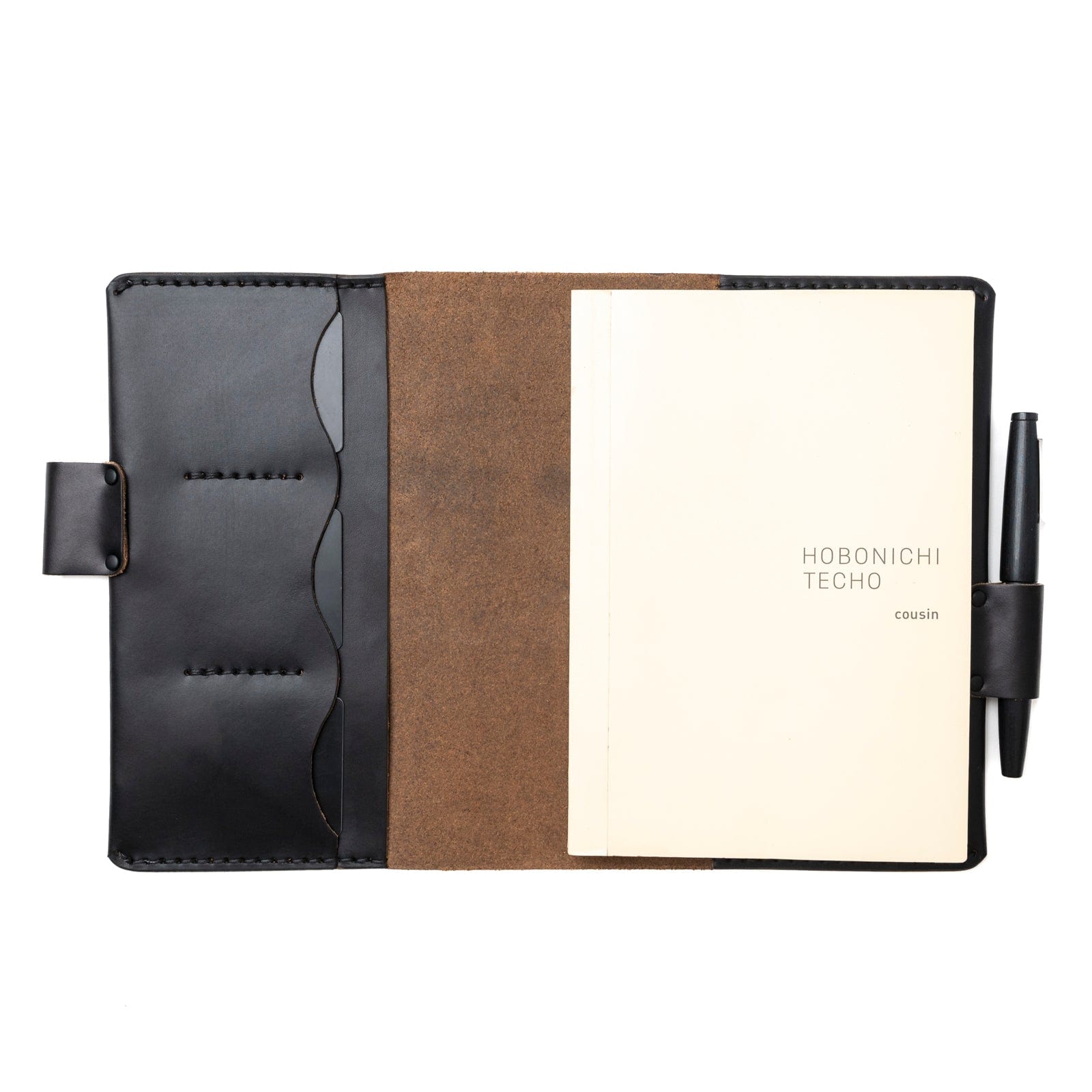 Premium Genuine Leather Hobonichi Cousin Notebook Cover - A5 Size, Durable & Stylish Planner Cover for Daily Journaling, Planning, and Note-Taking - Perfect for Office, School, and Travel Use