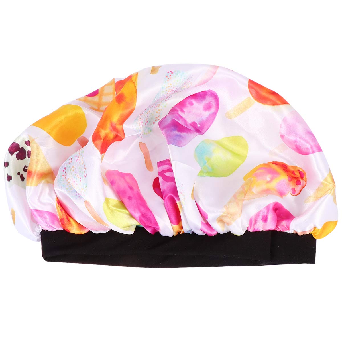 DOITOOL Satin Sleeping Hair Cap for Women - Wide Brim Chemotherapy Hat, Soft Head Wrap for Hair Protection (Assorted Colors) - Perfect for Nighttime Hair Care, Post-Chemo Recovery & Travel Comfort