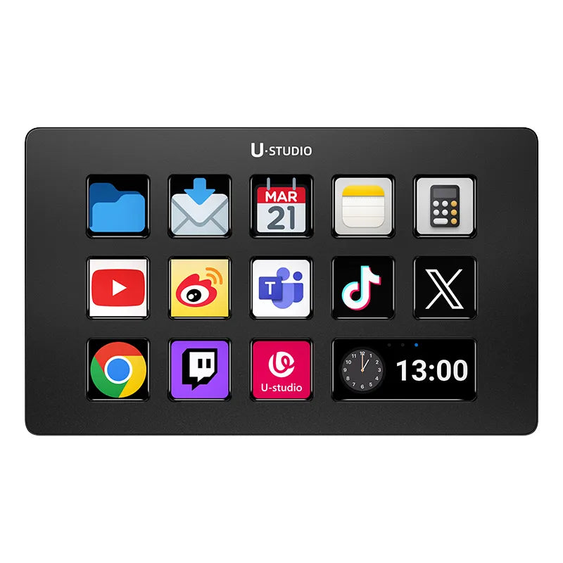 Ulanzi D200 Professional Live Stream Controller - Perfect for YouTube, Twitch & Gaming Broadcasts | USB Mixer with Audio Controls for Podcasting & Content Creation