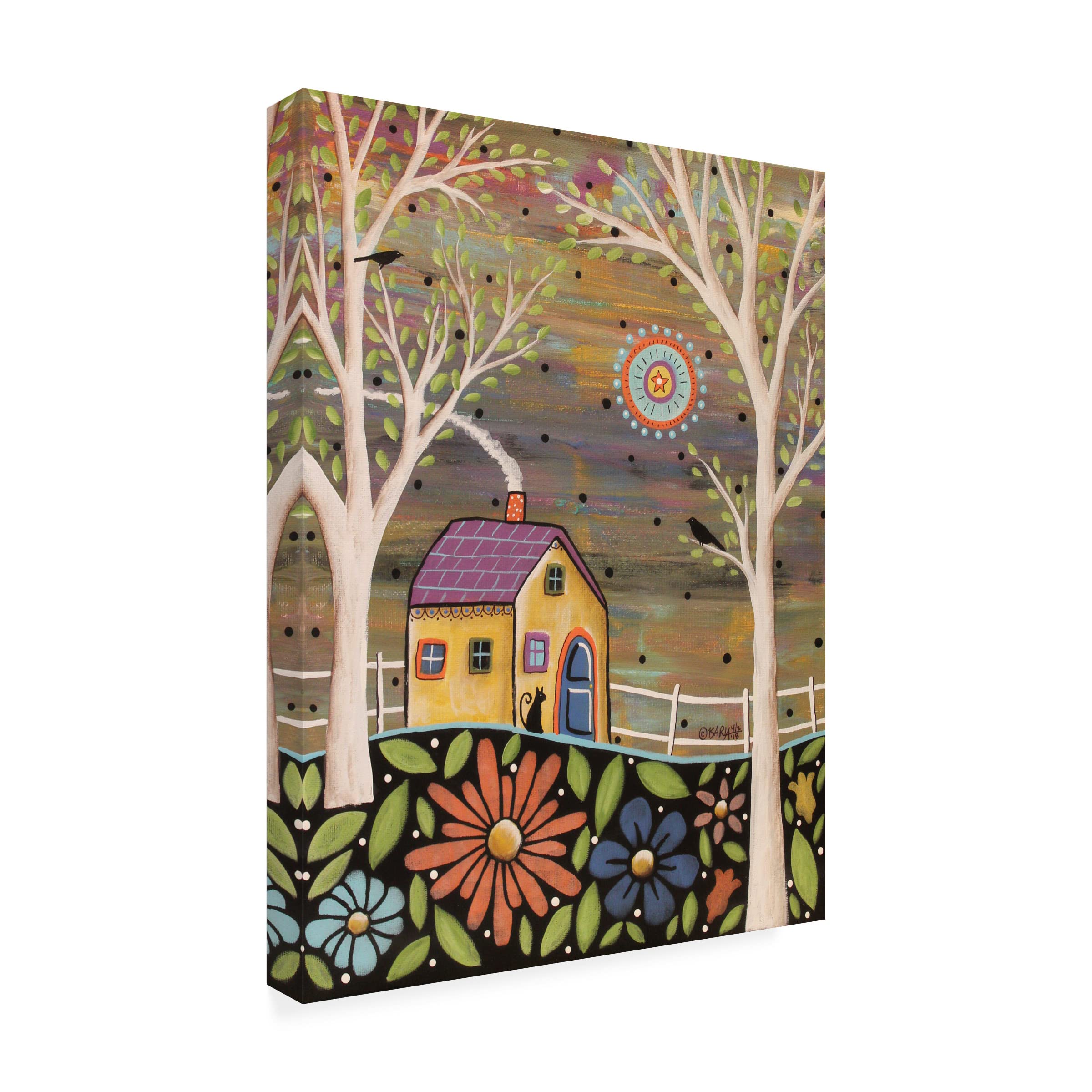 Karla Gerard 'Spring Eve' Canvas Art Print - 35x47 Inch Modern Wall Decor for Living Room, Bedroom & Office | Trademark Fine Art Collection