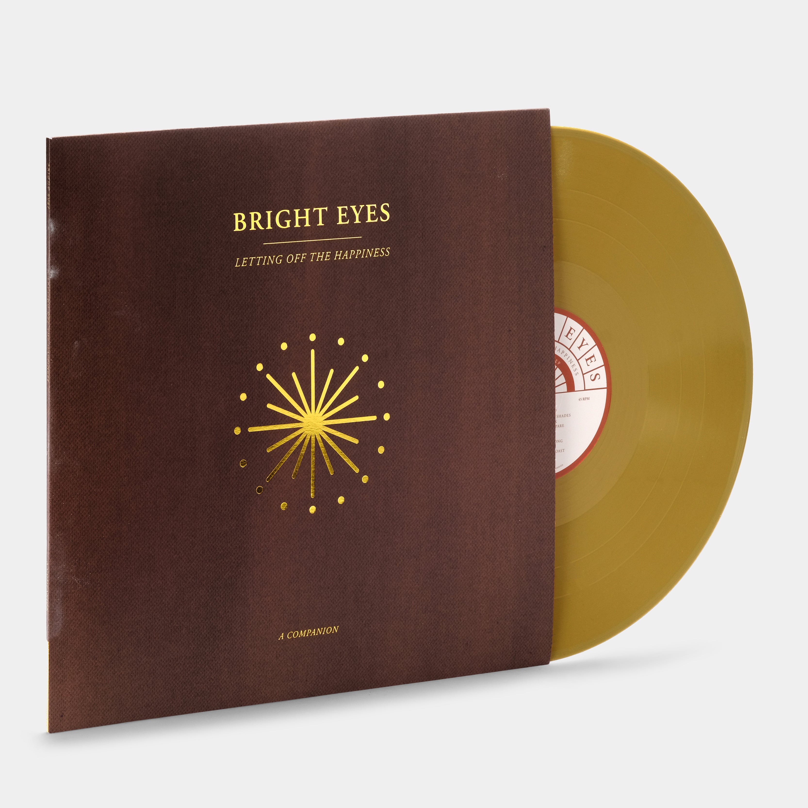 Bright Eyes - Letting Off The Happiness (A Companion) EP - Limited Edition Opaque Gold Vinyl Record - Perfect for Indie Music Collectors & Vinyl Enthusiasts