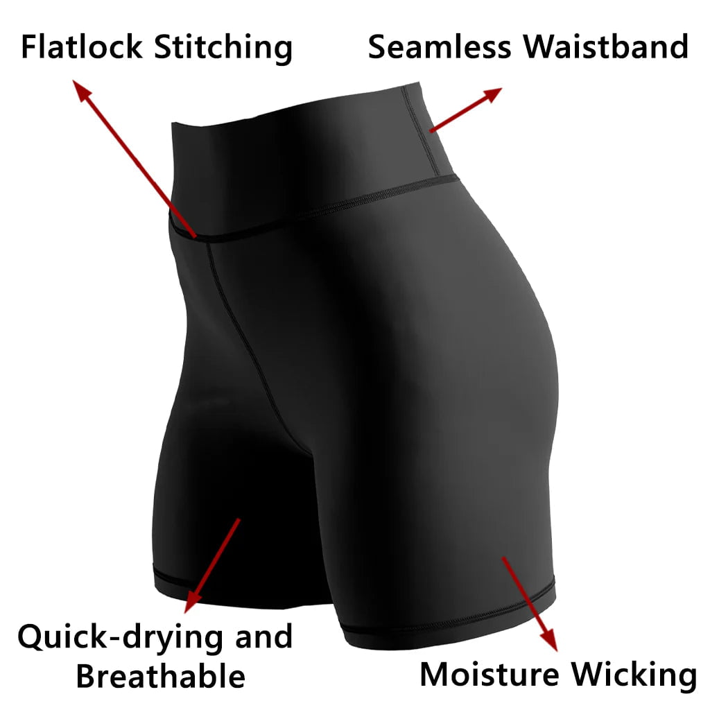Venomous Women's BJJ Compression Shorts - High Performance Brazilian Jiu-Jitsu Training Shorts for MMA & Grappling - Perfect for Competition & Gym Workouts
