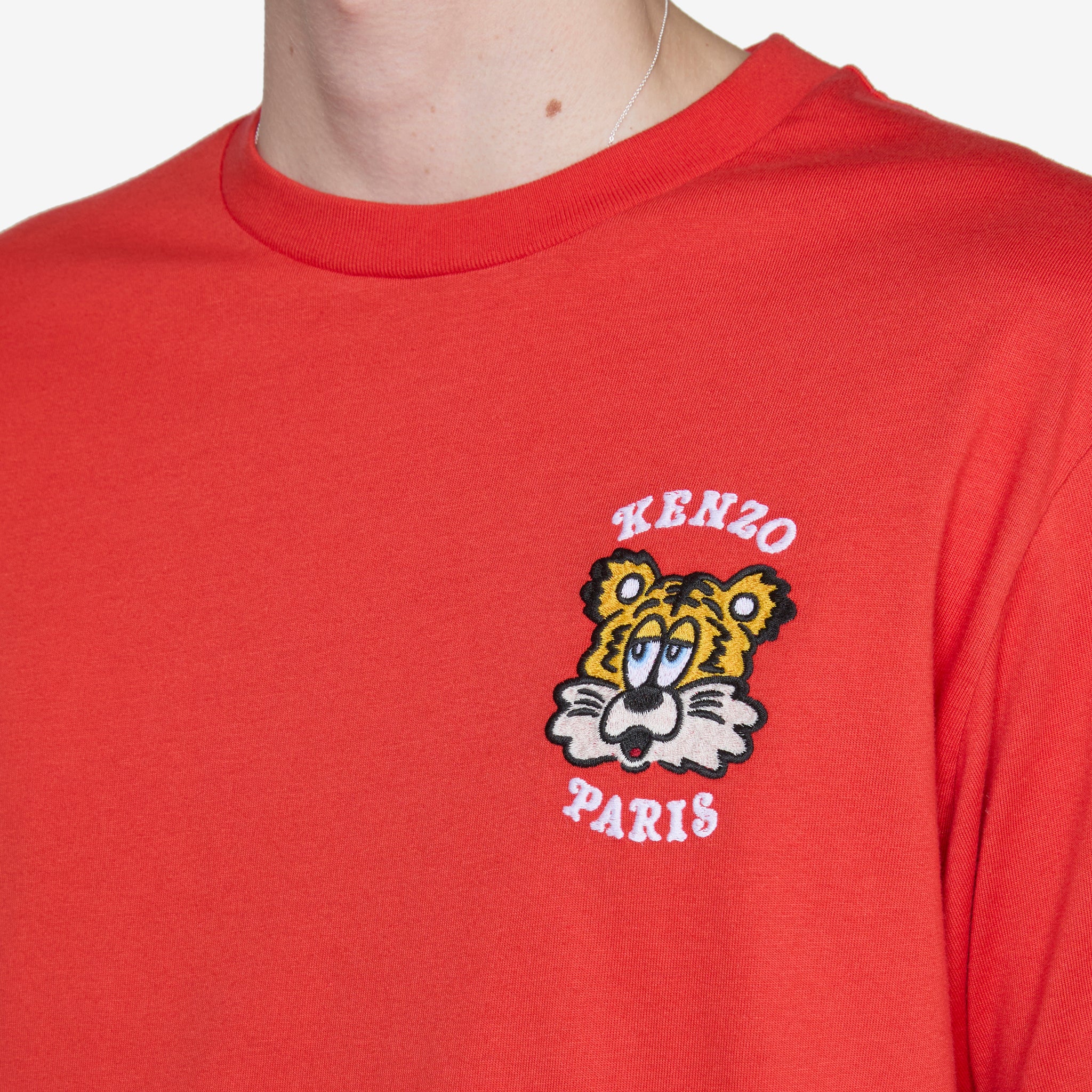 KENZO VERDY MARKET Embroidered T-Shirt - Deep Orange | Streetwear Fashion for Men & Women | Perfect for Casual Outfits & Urban Style