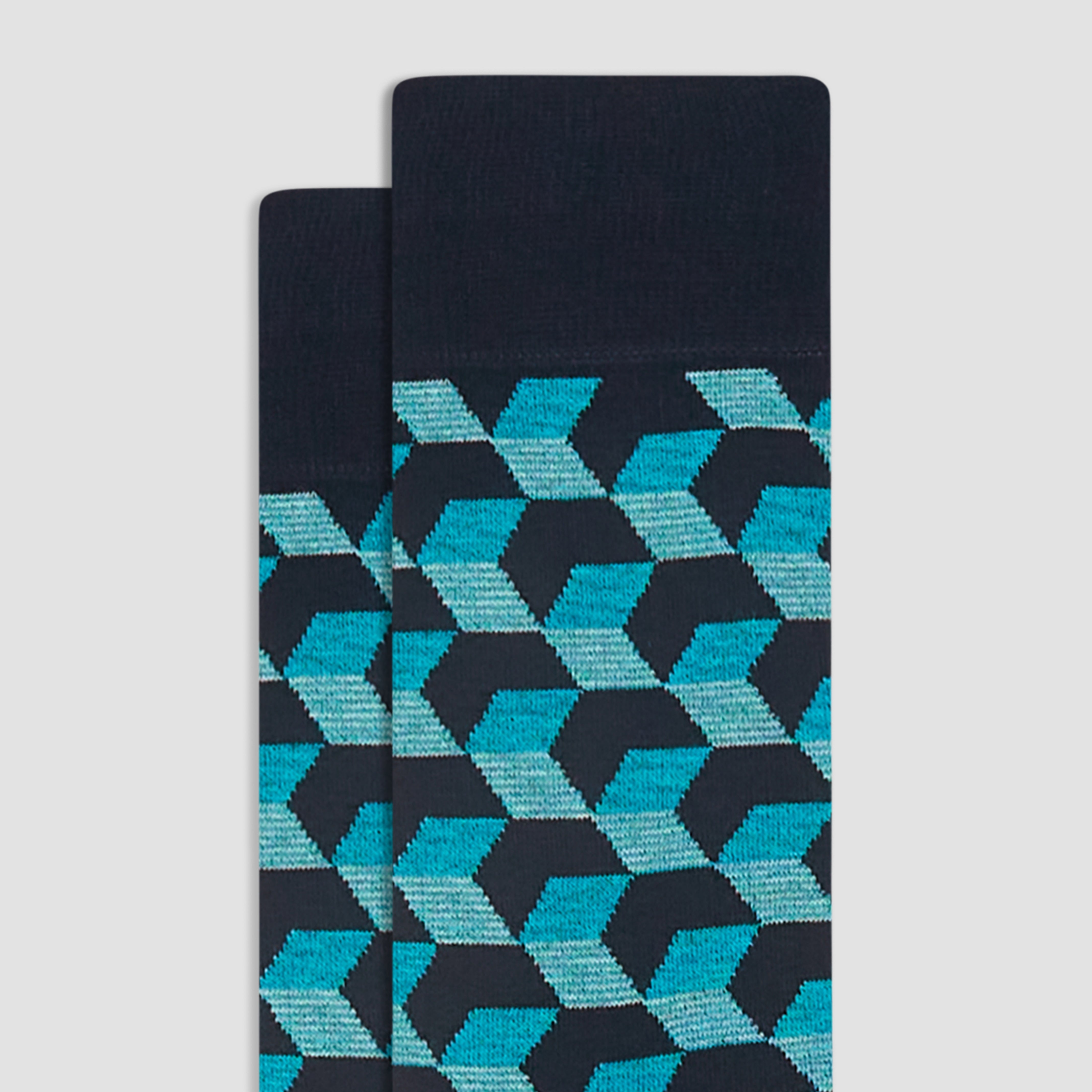 Geometric Illusion Mid Calf Socks for Women & Men - Trendy Optical Art Pattern Crew Socks - Perfect for Casual Wear, Sports & Fashion Outfits