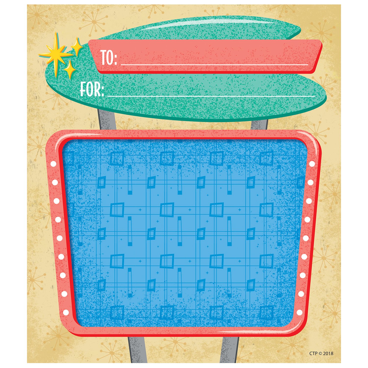 Creative Teaching Press Mid Century Modern Retro Sign Student Incentive Charts (8463) - Perfect for Classroom Rewards, Behavior Tracking & Homeschool Motivation