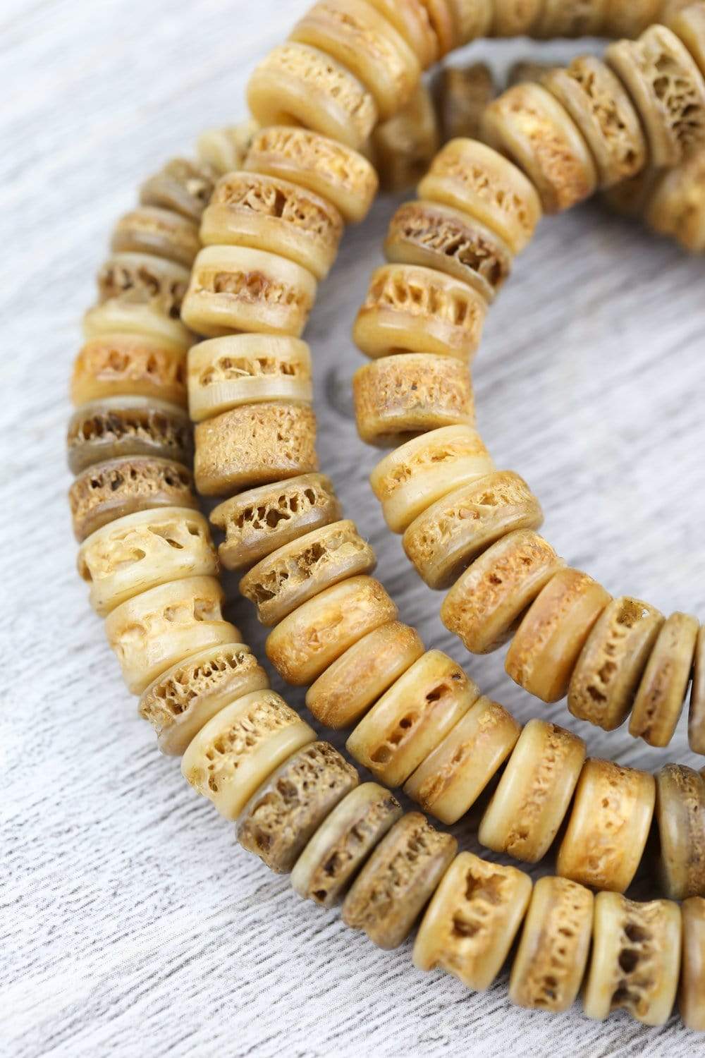 Authentic Himalayan Bone Bead Mala Necklace - 108 Prayer Beads for Meditation, Yoga & Spiritual Healing - Handcrafted Buddhist & Hindu Prayer Jewelry for Mindfulness Practice