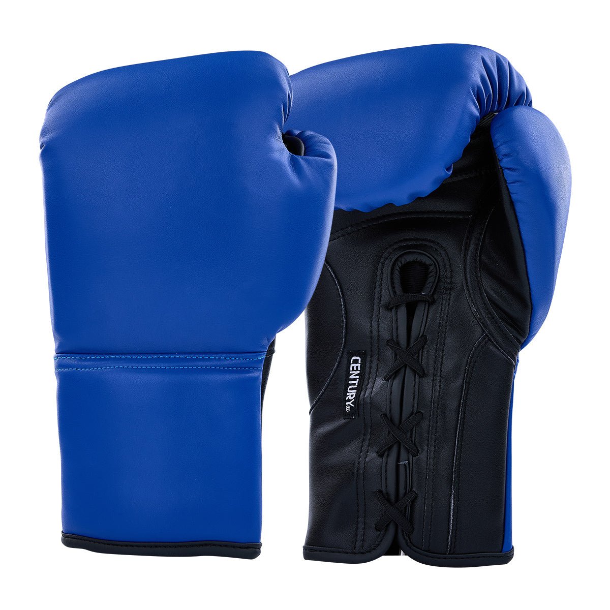 Century Solid Leather Lace Up Boxing Bag Gloves for Training & Sparring - Premium Leather Punching Mitts for Boxing, MMA, Muay Thai & Kickboxing