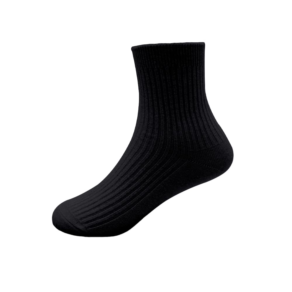 **Unisex Kids School Socks for Boys & Girls - Soft Cotton Crew Socks for Toddlers, Youth & Students - Comfortable Dress & Trainer Socks for Everyday Wear & School Uniforms**