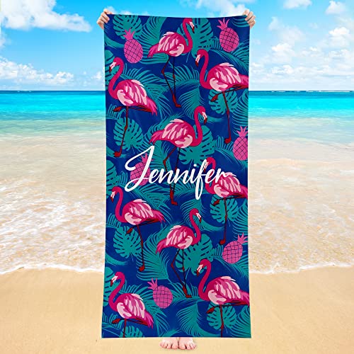 B-flamingo Beach Towel