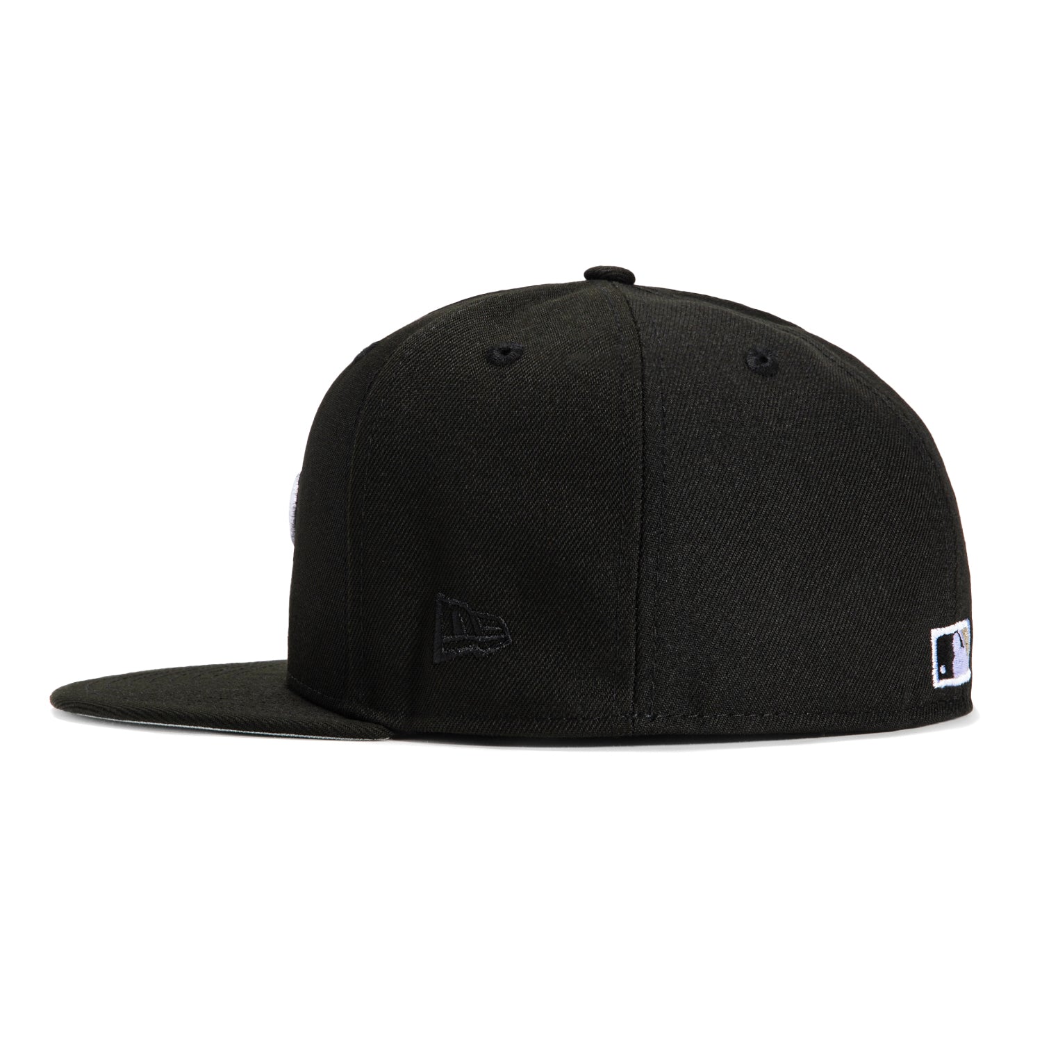 New Era 59Fifty Los Angeles Dodgers 100th Anniversary Patch Snapback Hat - Black & Metallic Silver - Official MLB Baseball Cap for Men & Women - Perfect for Games, Collecting & Streetwear Fashion