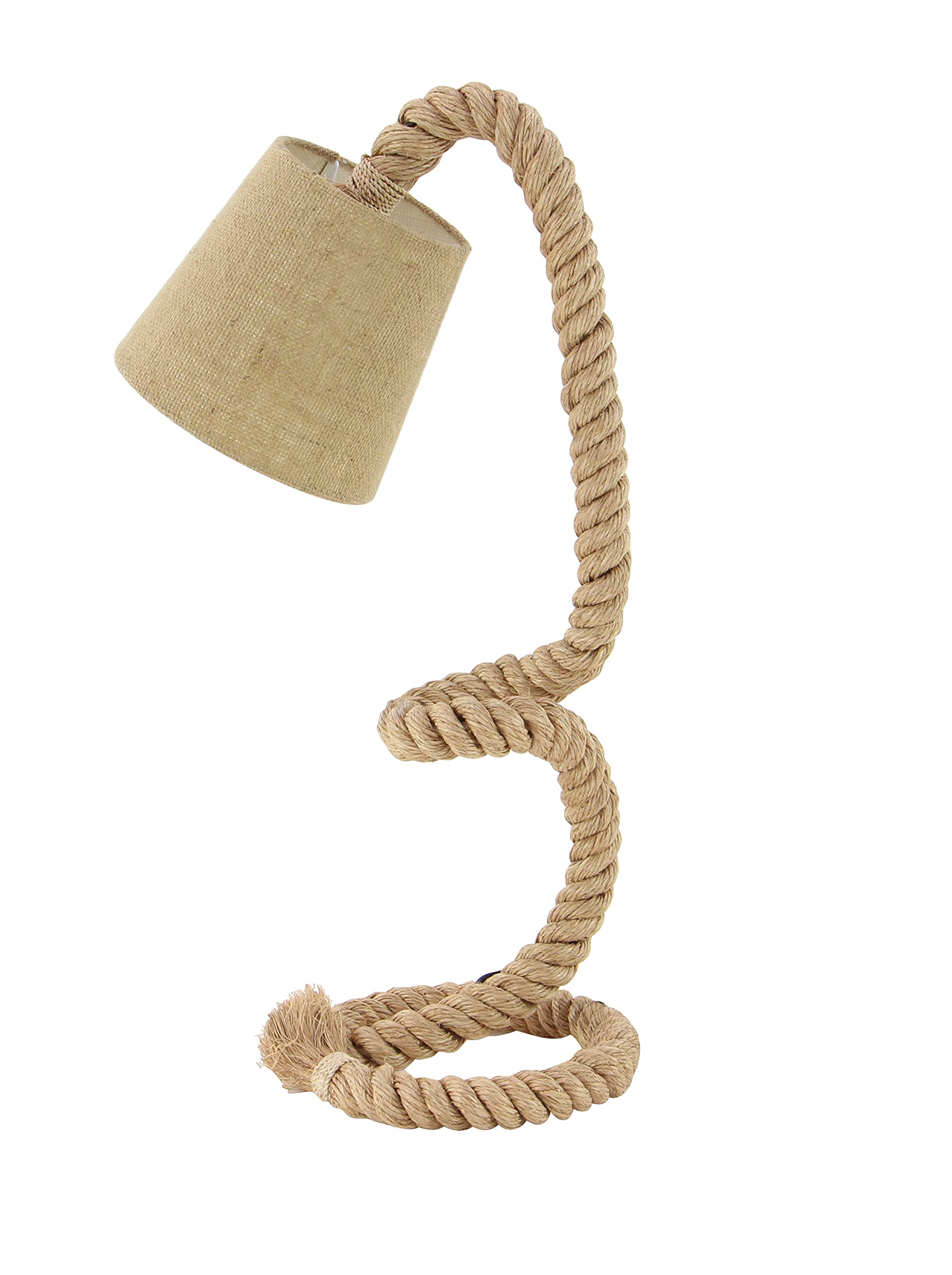Handmade Jute Rope Desk Lamp - 11