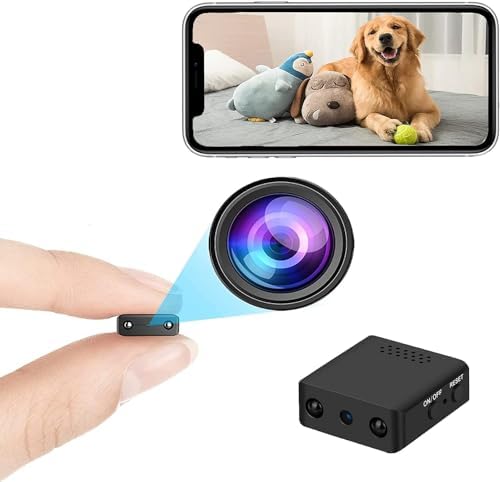Ofottofo Mini Wireless WiFi Camera - 1080P HD Hidden Spy Camera for Baby Monitor & Home Security Surveillance with Live Streaming, Remote Viewing via iOS/Android App - Ideal for Nanny Cams, Pet Monitoring & Office Security