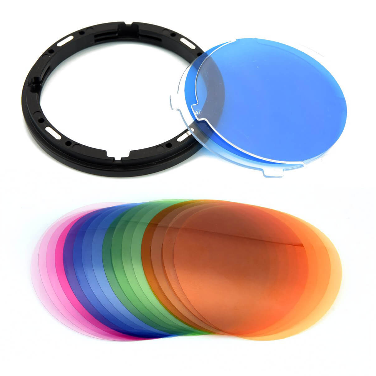 Professional Pocket Flash Accessory Kit with 32 Color Gel Overlays - Perfect for Photography, Videography & Creative Lighting Effects