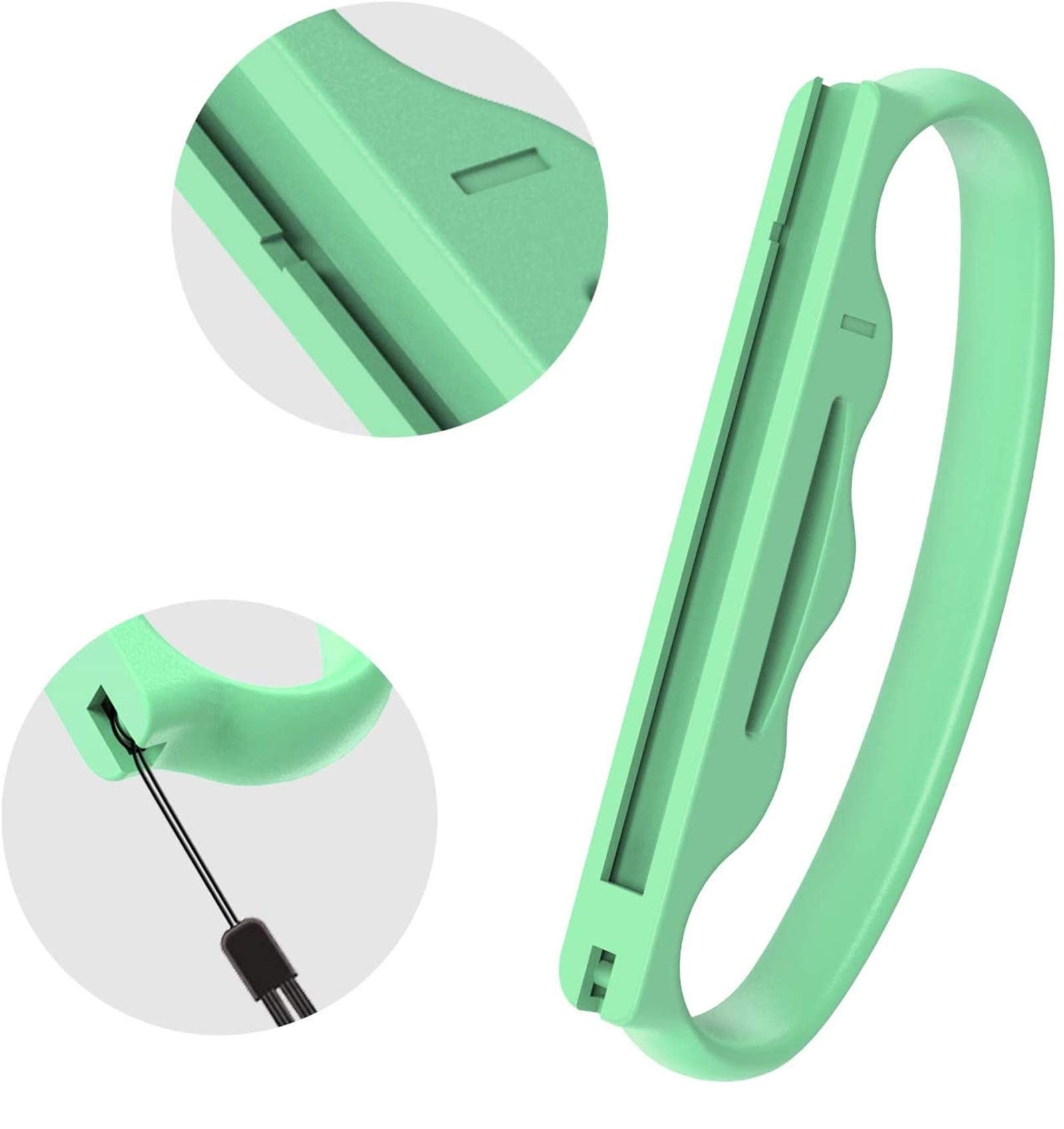 Fitness Boxing Hand Grips for Nintendo Switch & OLED Model JoyCon - 2 Pack (Animal Crossing Blue & Green) - Enhance Boxing Game Experience for Adults & Kids - Perfect for Home Workouts & Family Gaming Fun