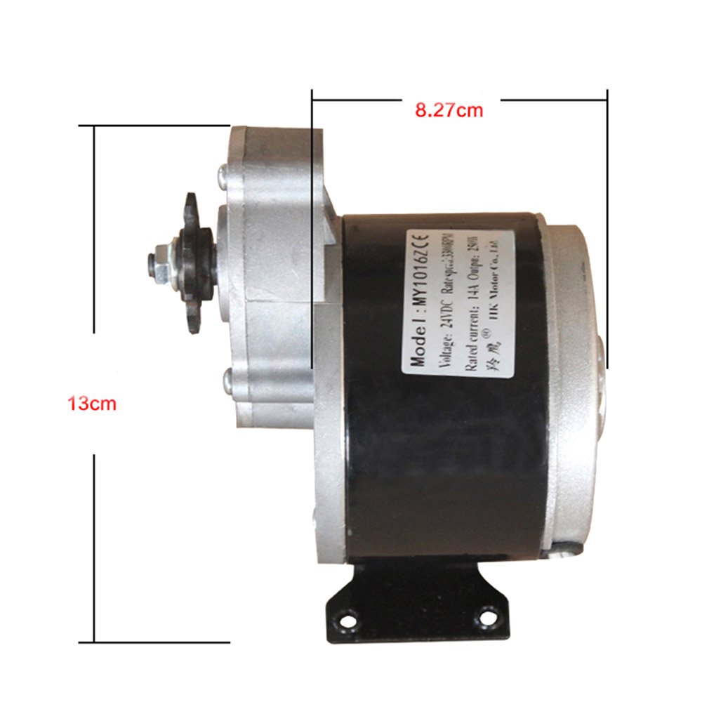 24V 250W Brush Gear Motor for Electric Tricycle, Bicycle, DIY Projects - Perfect for Home Appliances, Boats, and Automotive Applications