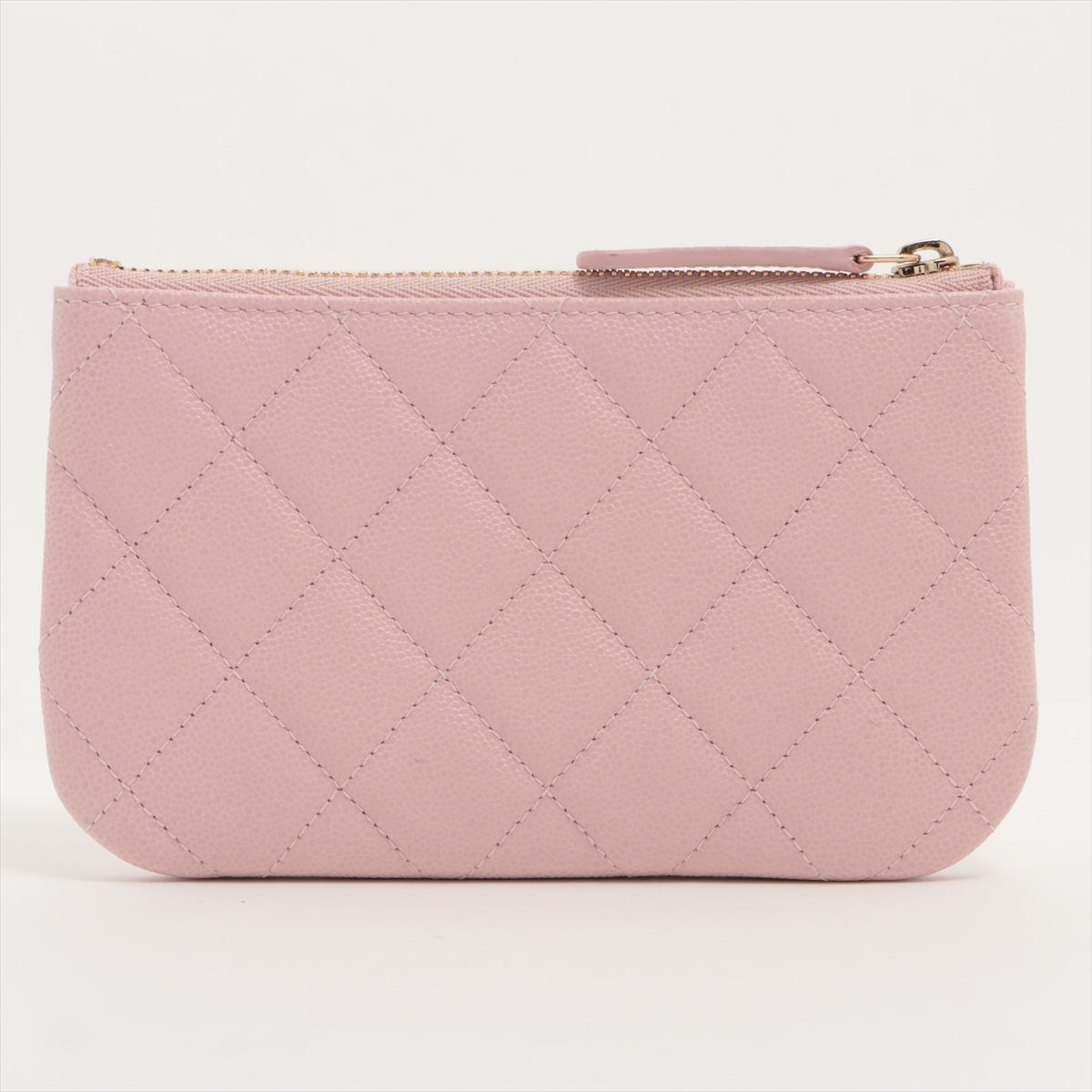 Authentic Chanel Mini O Case in Pink Caviar Leather with Microchip - Perfect for Everyday Luxury & Travel Accessories