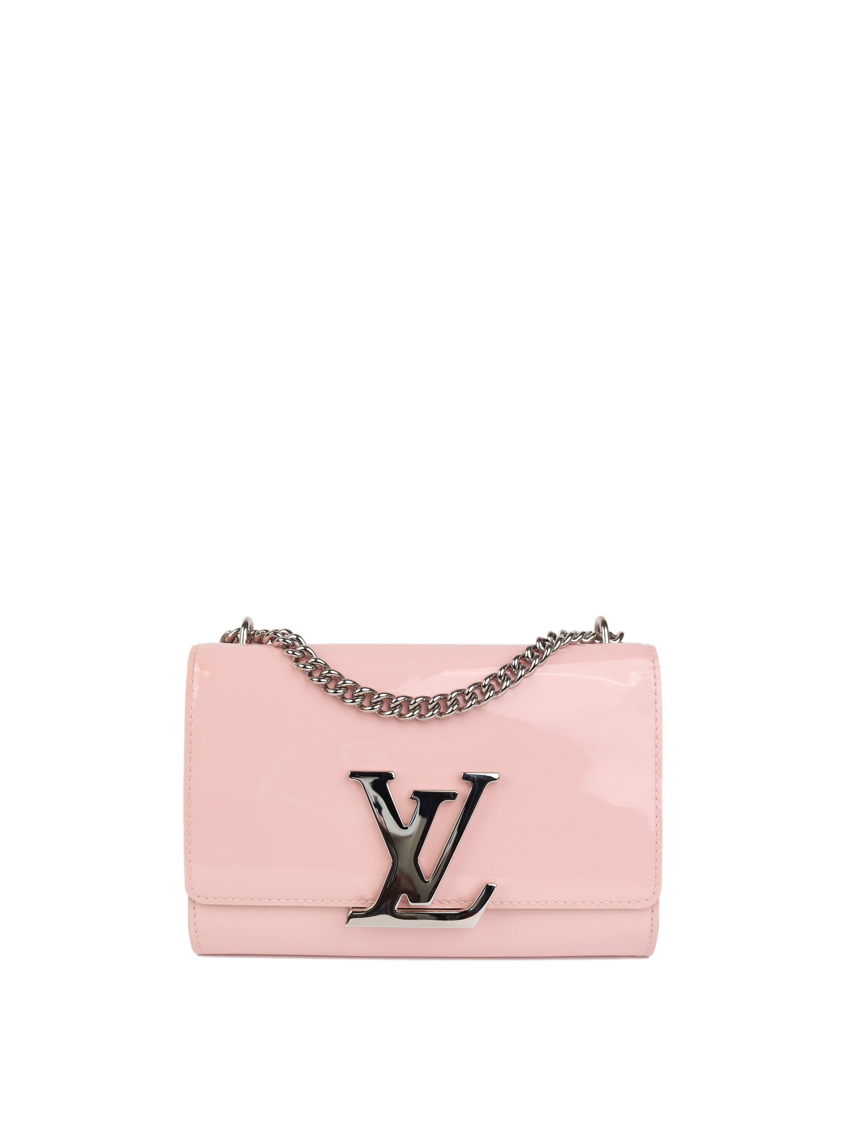 Authentic Louis Vuitton Rose Ballerine Vernis Louise MM Handbag - Luxury Leather Crossbody Bag for Women | Perfect for Work, Date Night & Special Occasions