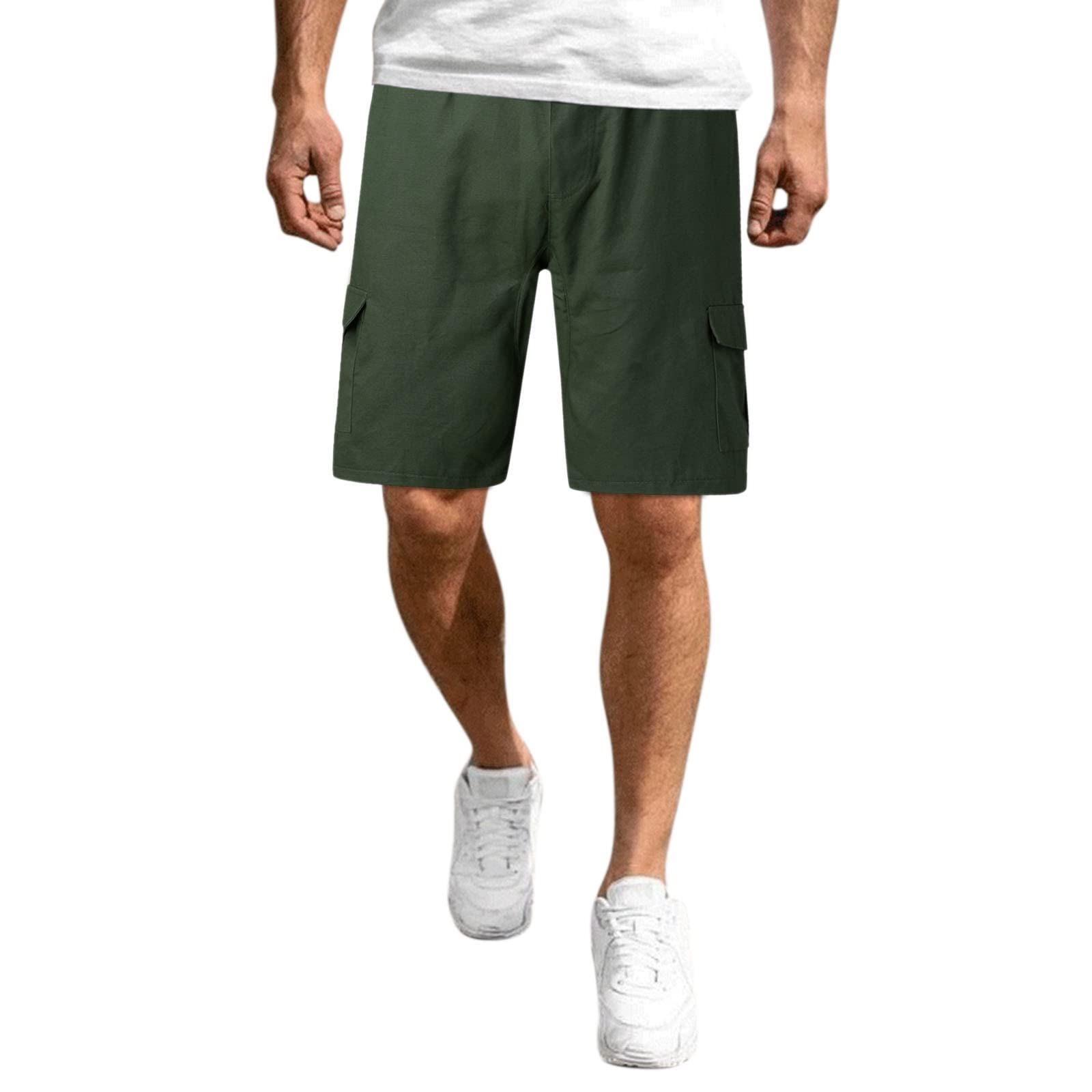 Men's Summer Cargo Shorts - Breathable Loose Fit Straight Leg Beach Shorts for Outdoor Sports, Hiking & Casual Wear