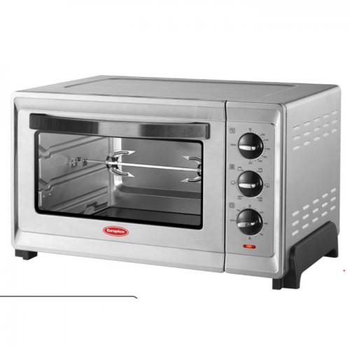 Europace EEO5302S 30L Stainless Steel Double Glass Door Electric Oven with Concealed Bottom Heating - Rotisserie, Convection & Halogen Light - Perfect for Baking, Roasting & Grilling in Home Kitchens