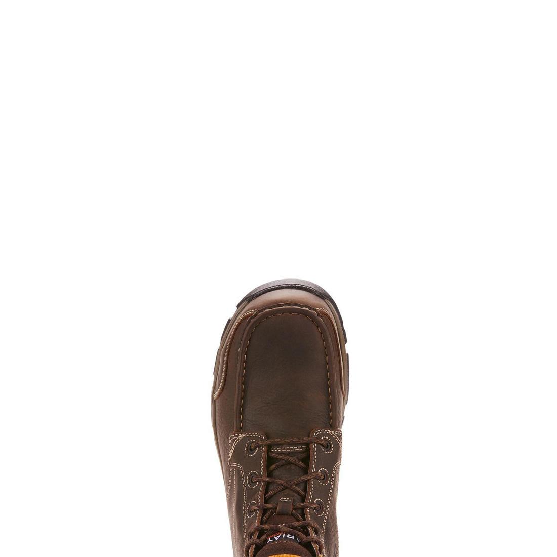Edge LTE Composite Toe Waterproof Chukka Work Boot Dark Brown