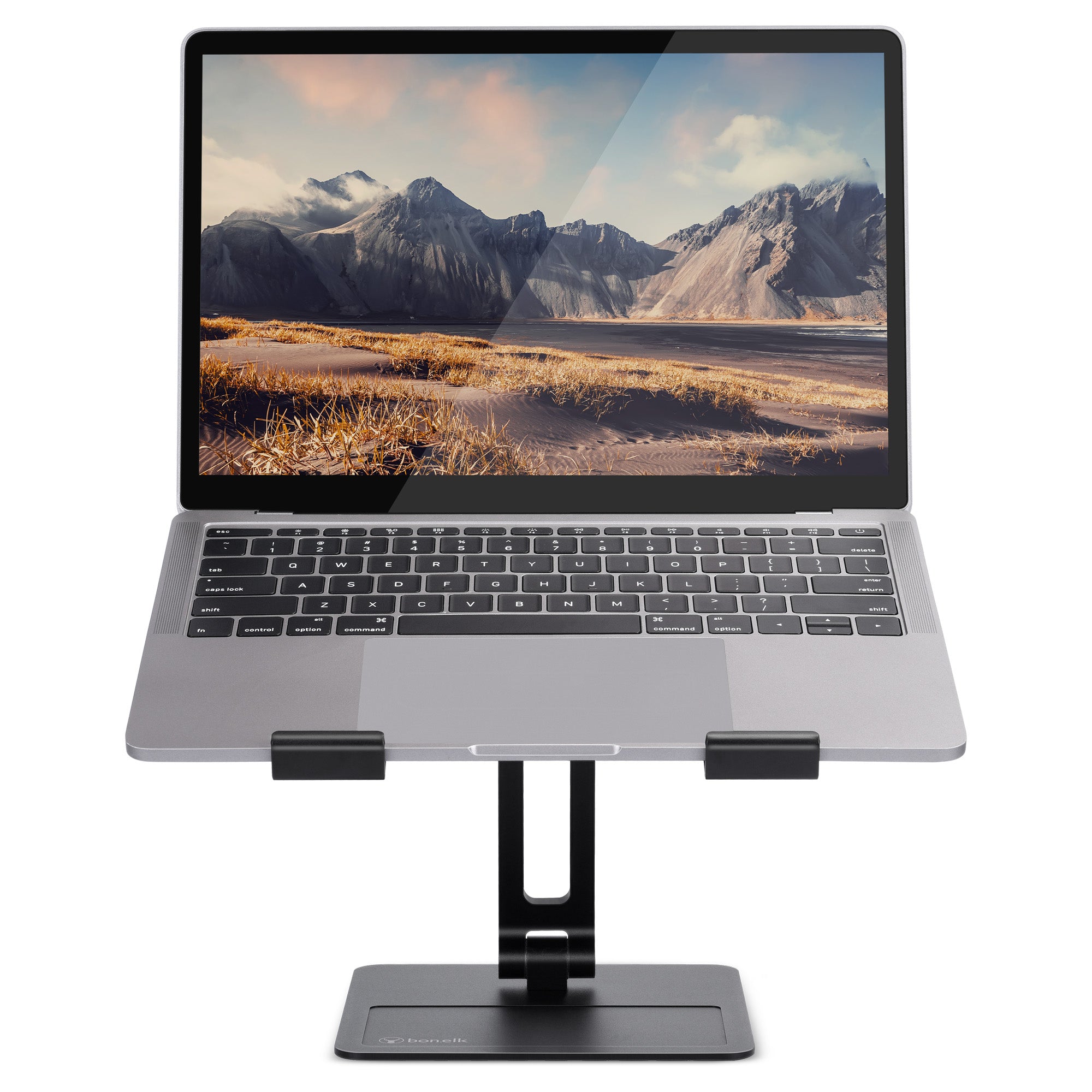 Bonelk Elevate Junior Laptop Stand for Kids - Adjustable Ergonomic Computer Riser for Home & School Use (Black) - Perfect for Online Learning, Gaming & Desk Setup