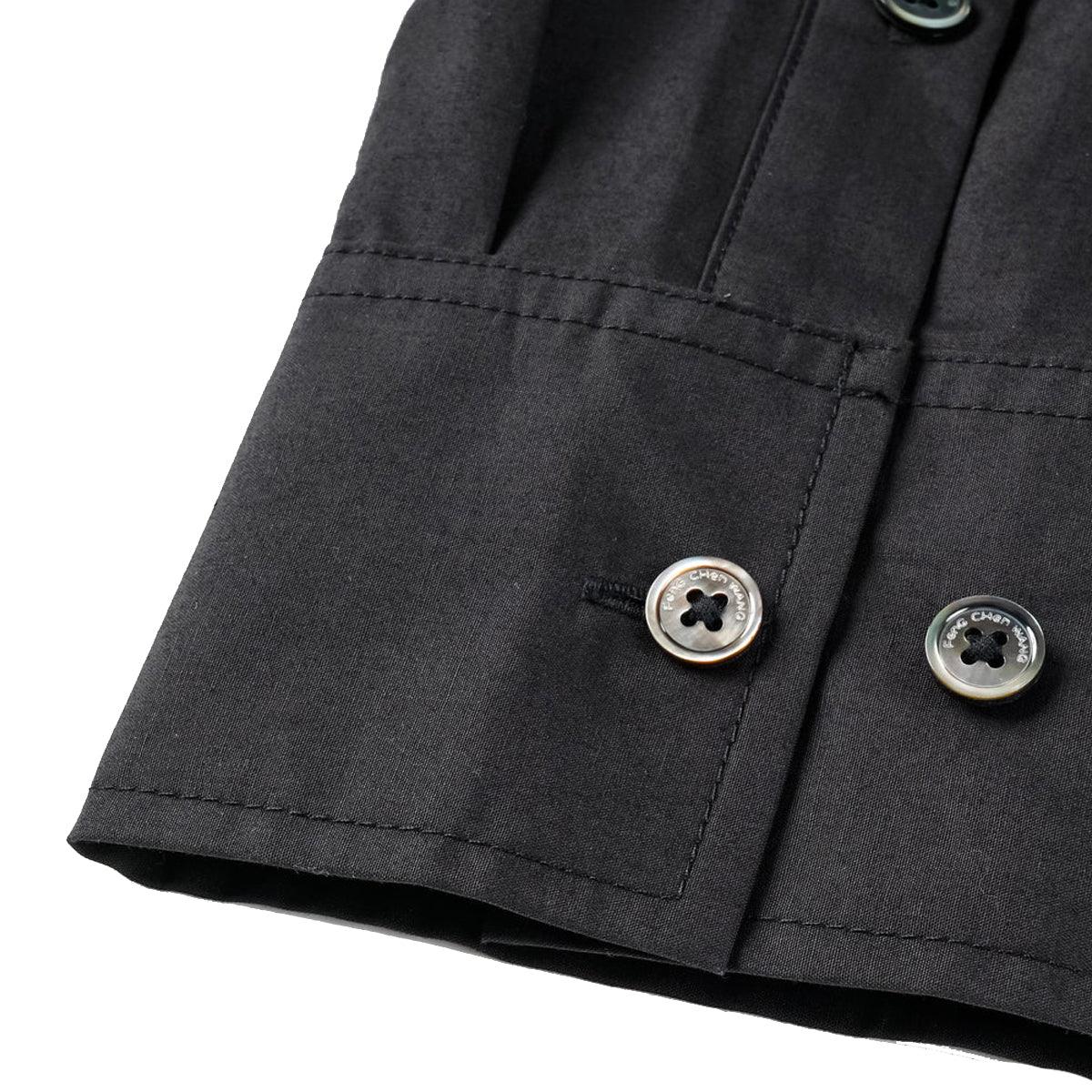 Stylish Contrast Patched Pocket Shirt for Men - Black Casual Button Down Shirt | Perfect for Office, Date Night & Weekend Outfits