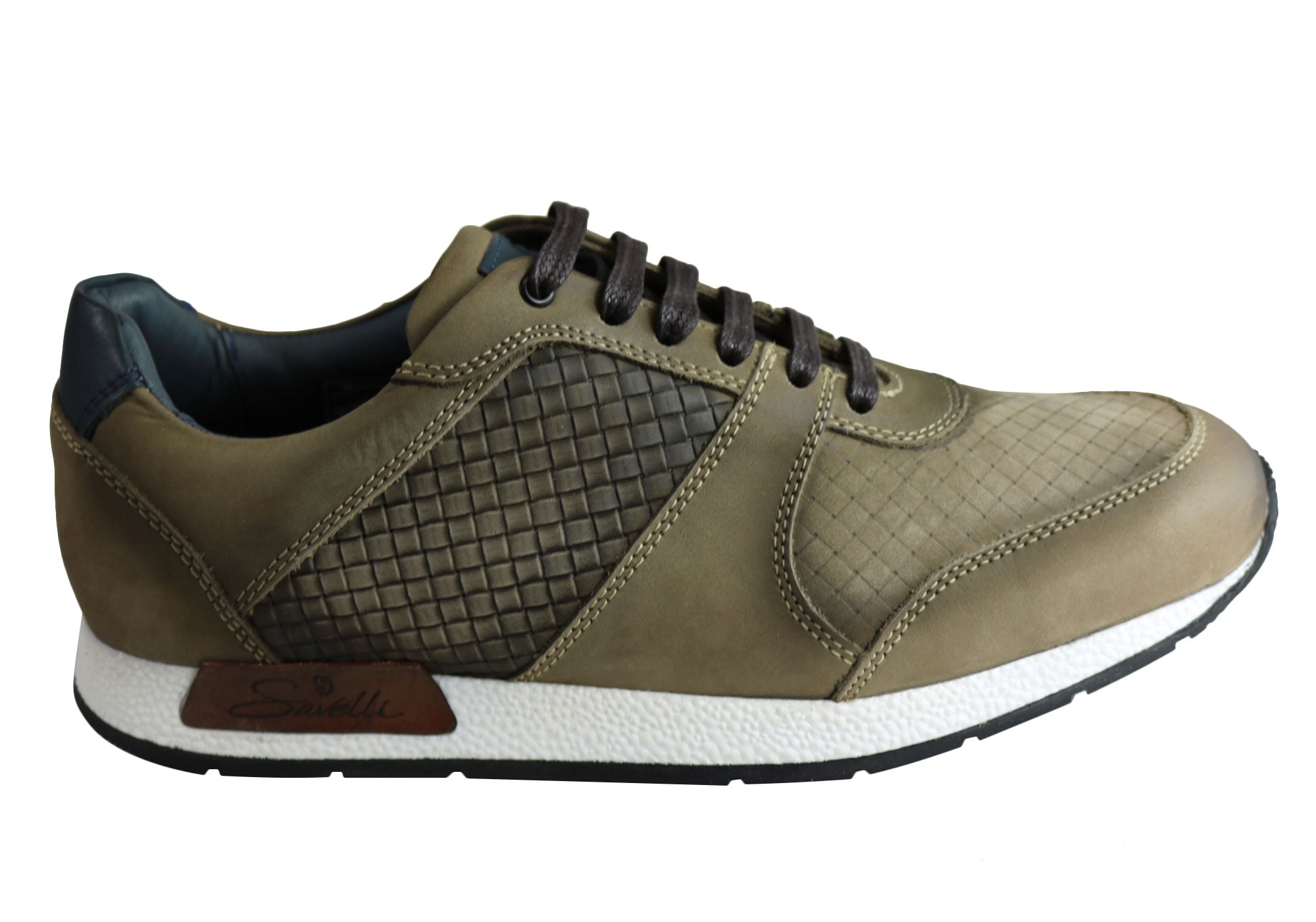 Savelli Men's Leather Lace-Up Casual Shoes - Handcrafted in Brazil - Comfortable & Stylish Footwear for Everyday Wear, Office & Outdoor Activities