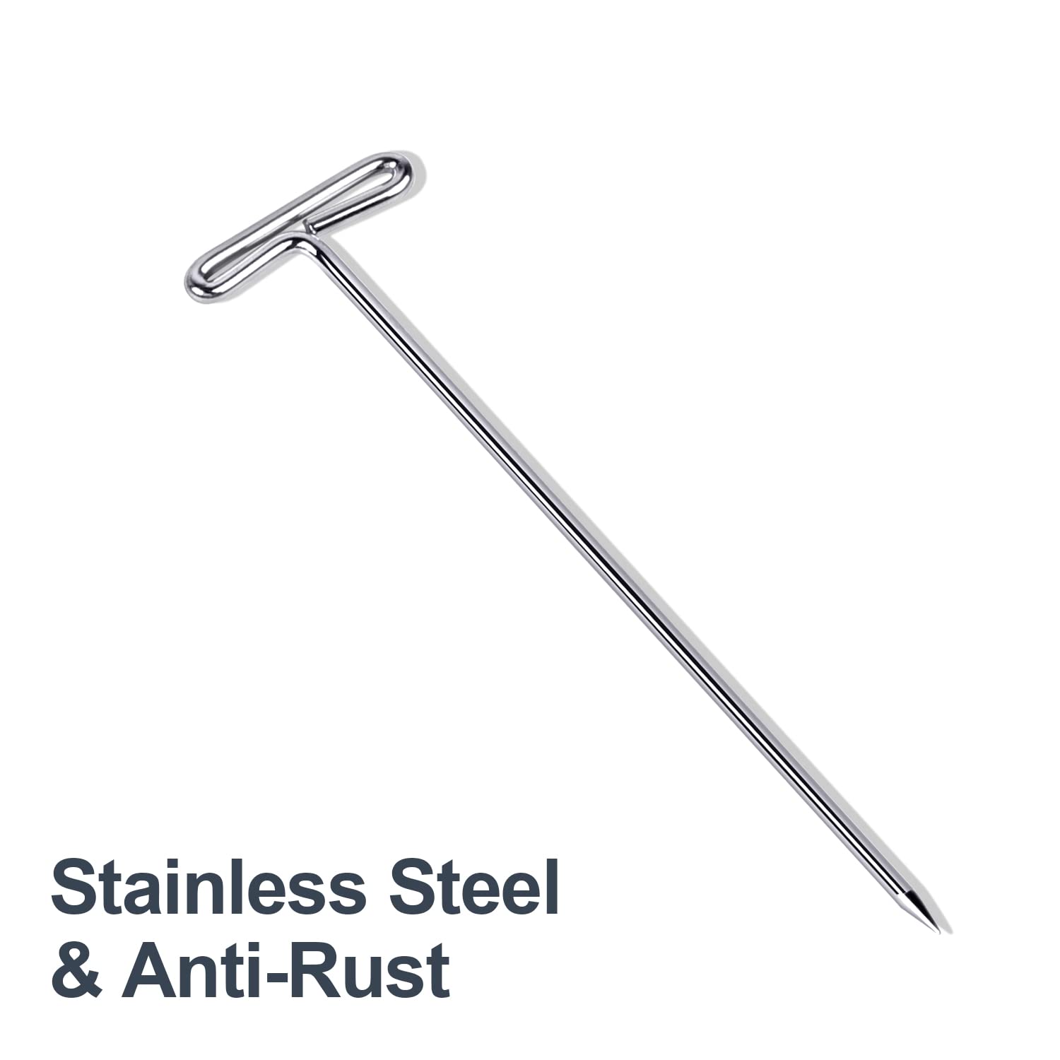 ARRITZ 260pcs T Pins for Wig Making - 5 Sizes (2inch, 1.7inch, 1.4inch, 1.3inch, 1inch) - Straight Sewing Pins for Crochet Blocking, Hat Making, Modeling & DIY Crafts - Perfect for Wig Styling, Fabric Pinning & Sewing Projects