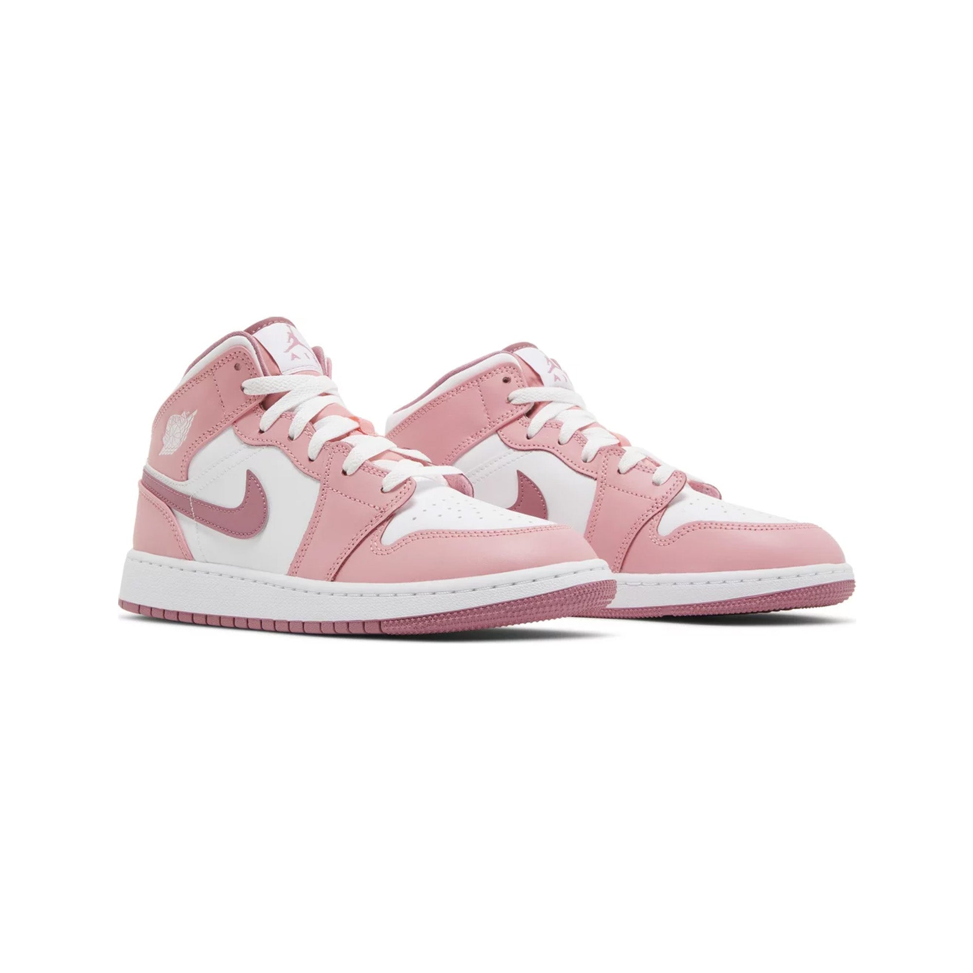 Air Jordan 1 Mid 'Valentine's Day' GS Basketball Shoes for Girls (2023) - Valentine's Gift, Casual Wear & Street Style Sneakers