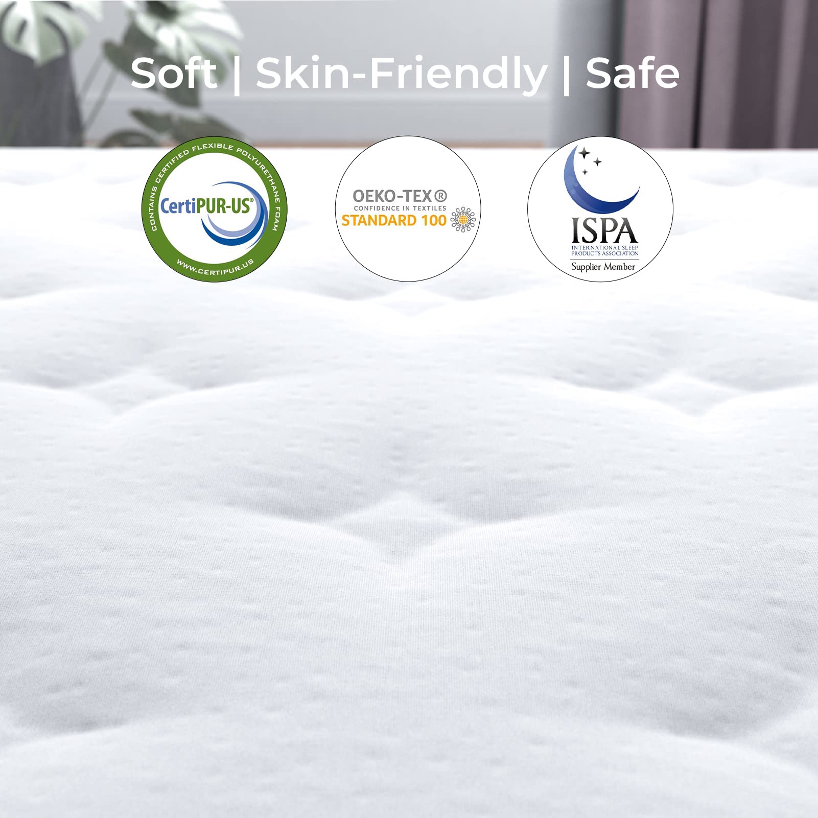 12 Inch Hybrid Full Mattress in a Box - Plush Memory Foam with Pocketed Coils for Pressure Relief & Motion Isolation, Medium Soft Feel - Perfect for Guest Rooms, Dorms & Apartment Bedrooms