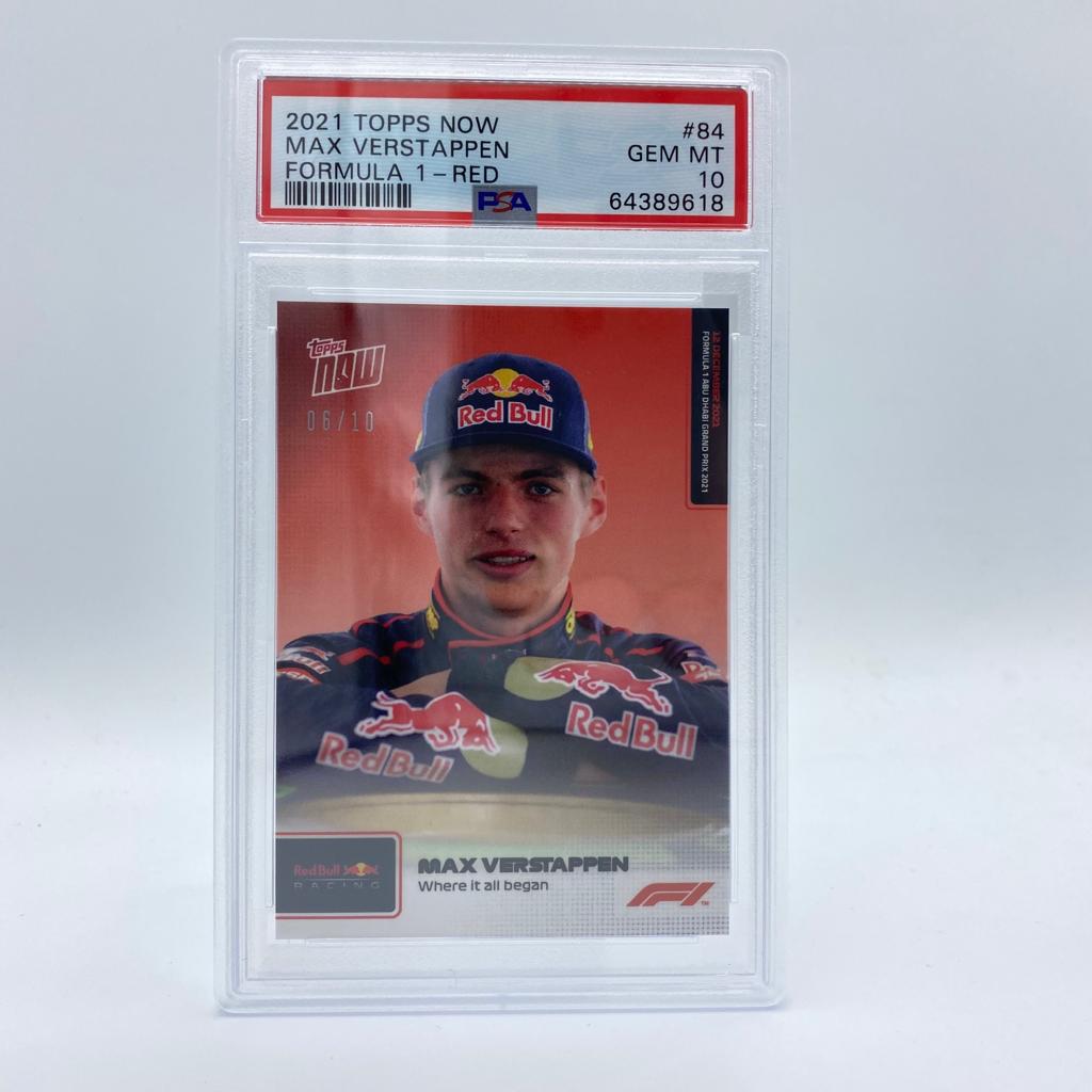 PSA 10 Graded 2006 Topps Max Verstappen #84 Rookie Card - Red Parallel - F1 Racing Collectible for Fans & Investors - Perfect for Display, Trading, and Memorabilia Collections