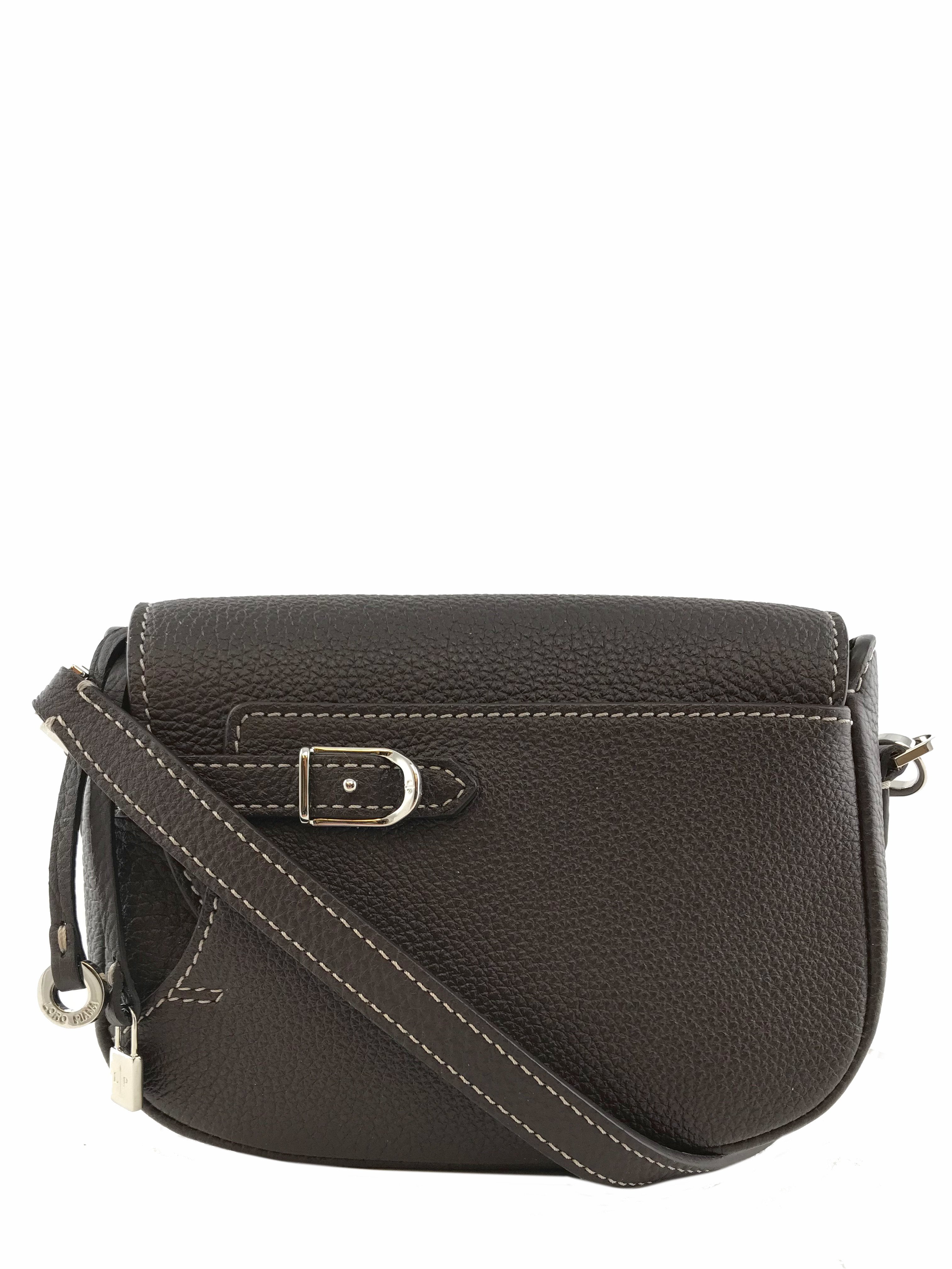 Loro Piana Mini Lune Odessa Leather Crossbody Bag for Women | Premium Italian Leather Handbag | Perfect for Everyday Use, Travel & Special Occasions