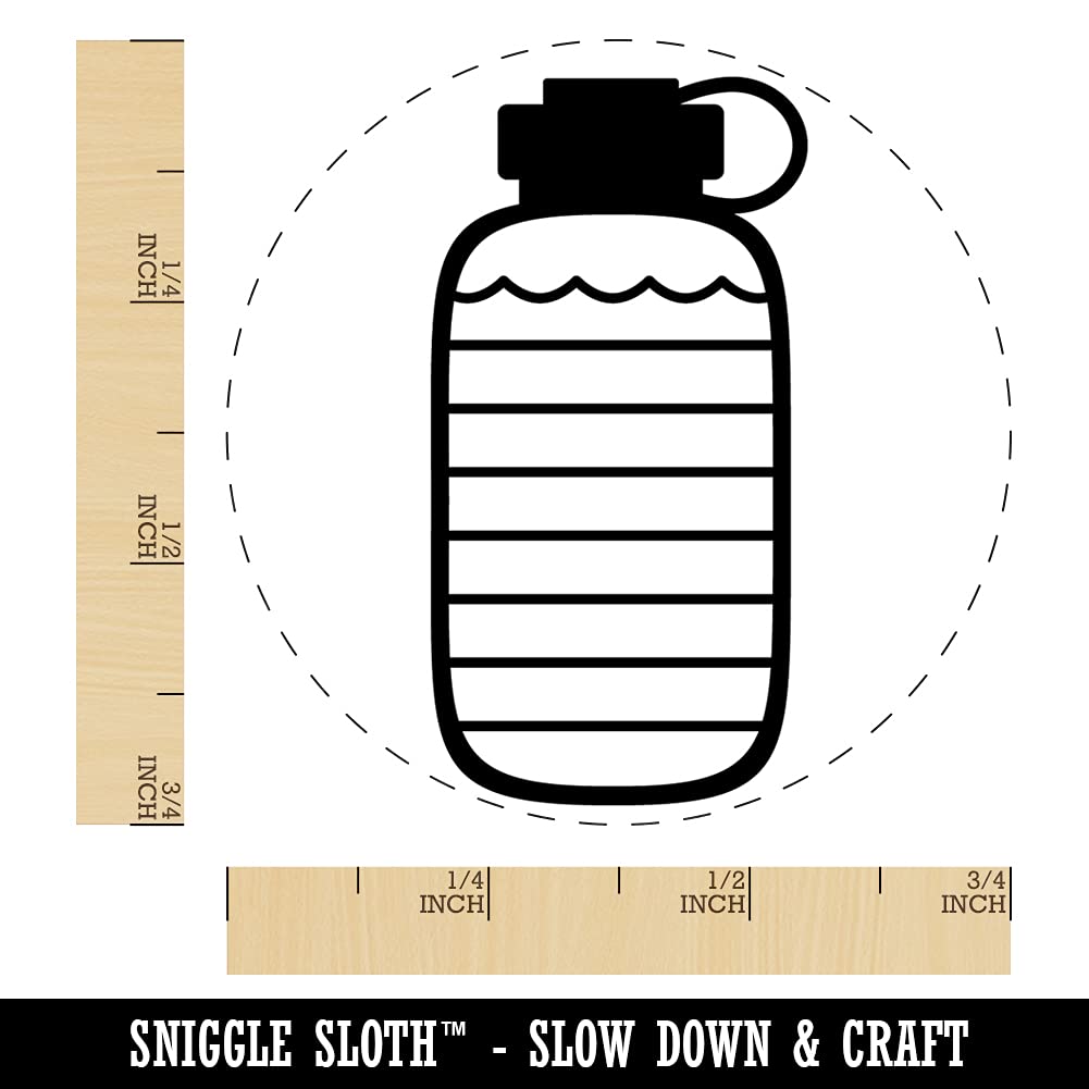 Hydration Tracker Water Bottle Stamp for Planners & Crafts - 3/4