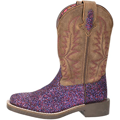 Purple Glitter/Brown Distress