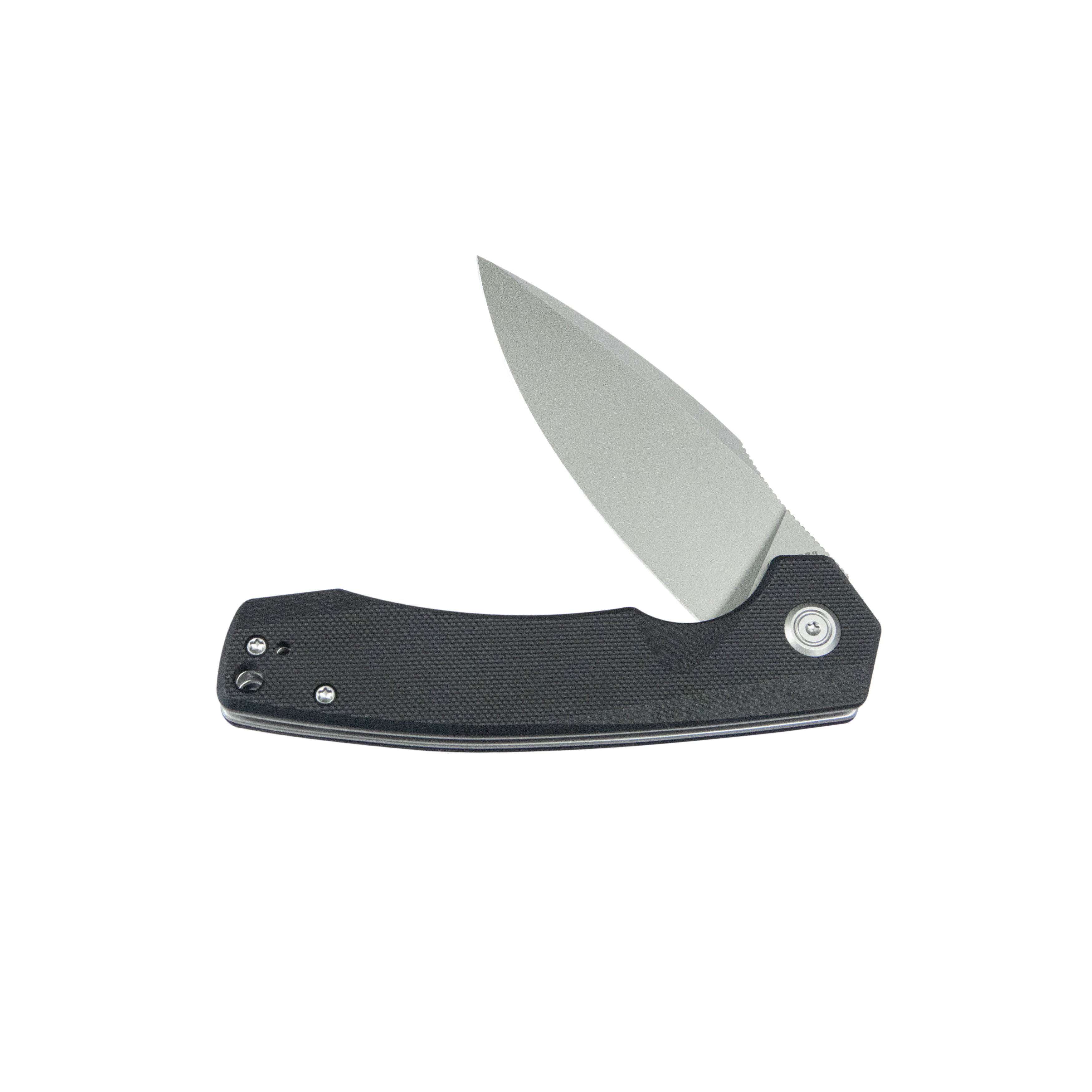 Premium Calyce Liner Lock Flipper Folding Knife - Black G10 Handle, 3.27