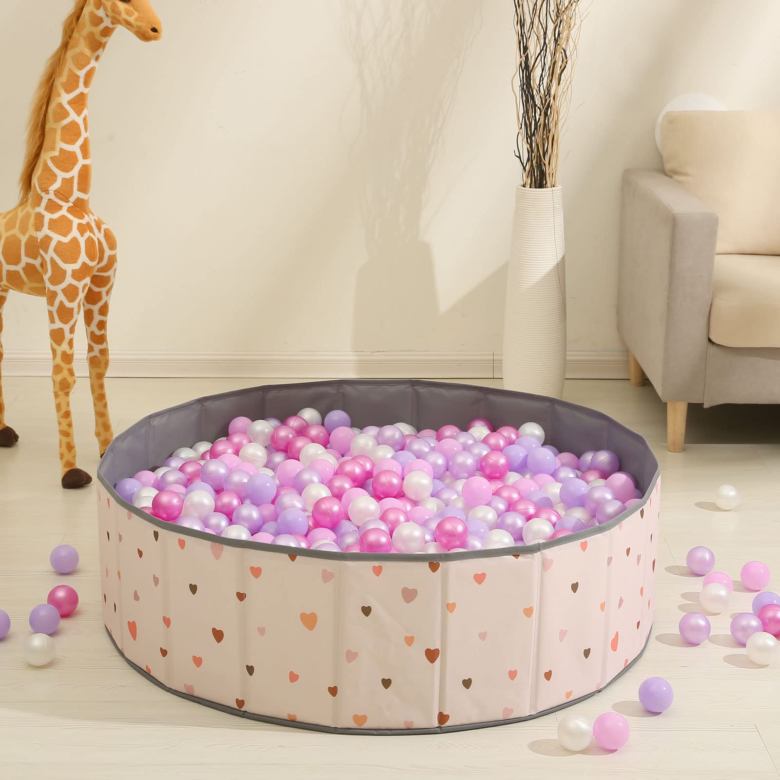 Non-Toxic Crush-Proof Play Balls for Toddlers - Pack of 50/100/200, 2.2-Inch BPA-Free Plastic Ball Pit Balls | Safe Indoor/Outdoor Play, Kids Birthday Party, Sensory Play & Daycare Activities