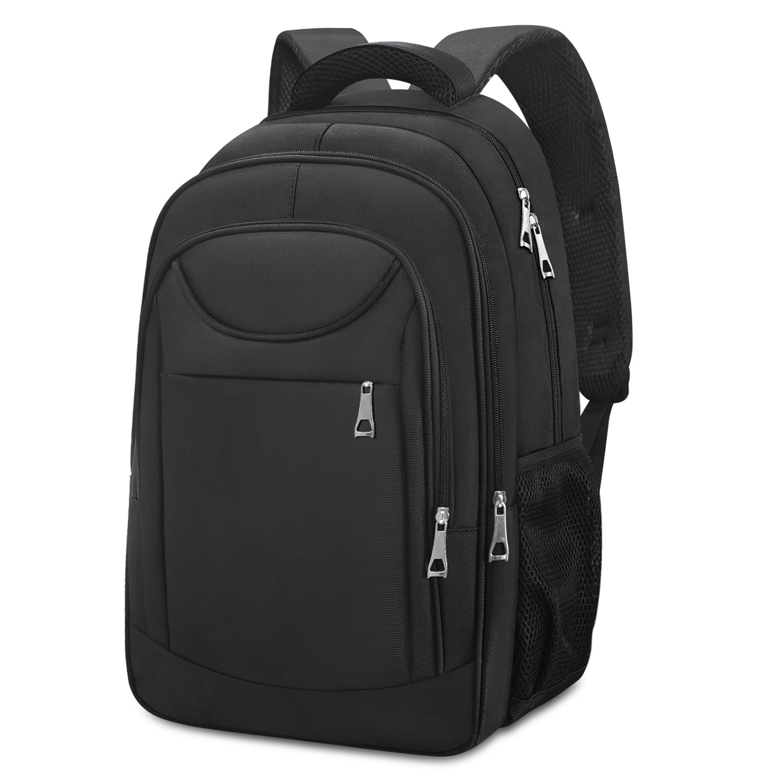 15.6 Inch Anti-Theft Laptop Backpack for Men & Women - Durable School, Travel & Business Computer Bag with USB Charging Port - Perfect for College Students, Office Commuters & Digital Nomads (Black)