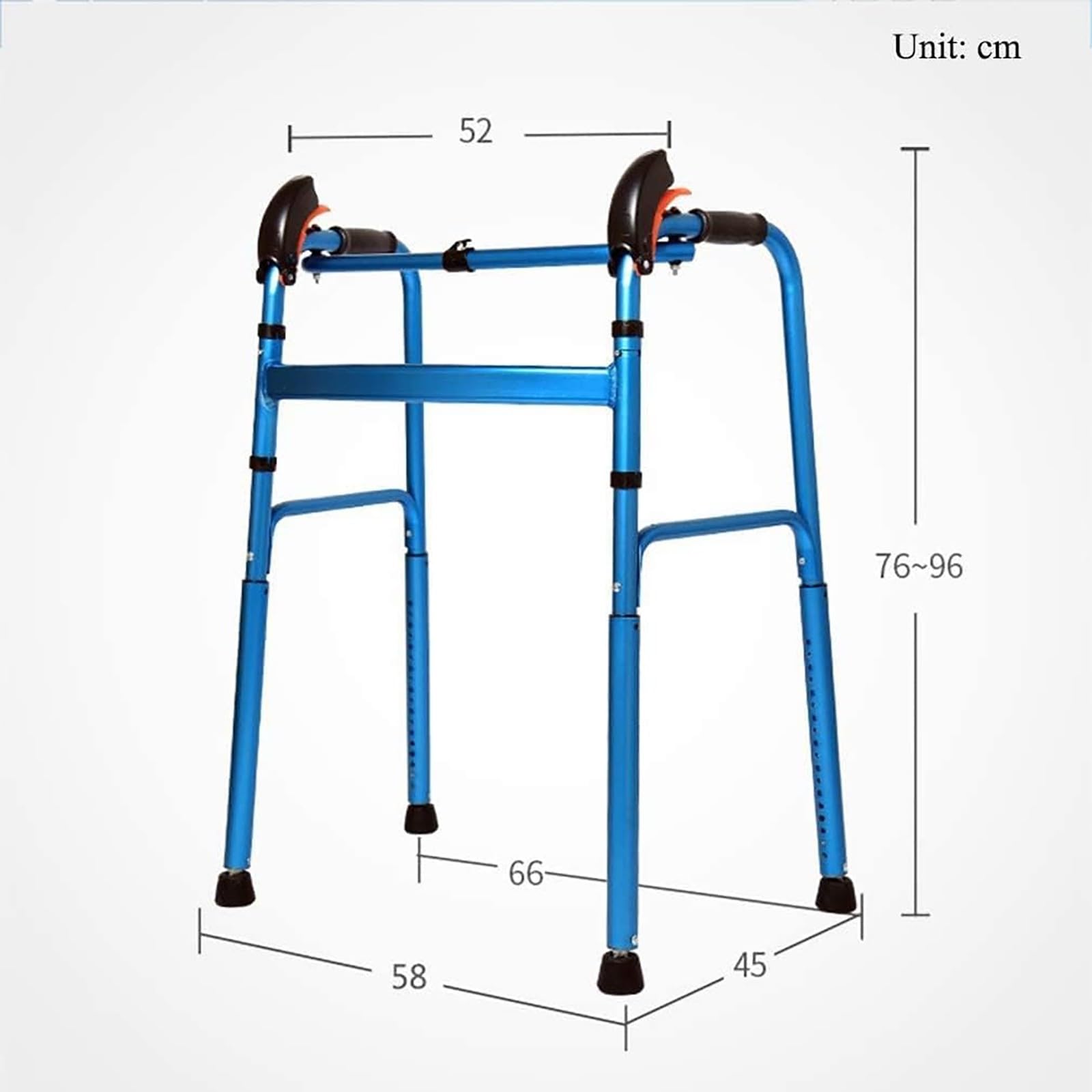 Foldable Aluminum Walking Frame for Adults & Seniors - Lightweight Mobility Aid for Stairs & Daily Use - Medical Support for Disabled & Elderly - Perfect for Home, Hospital & Outdoor Activities