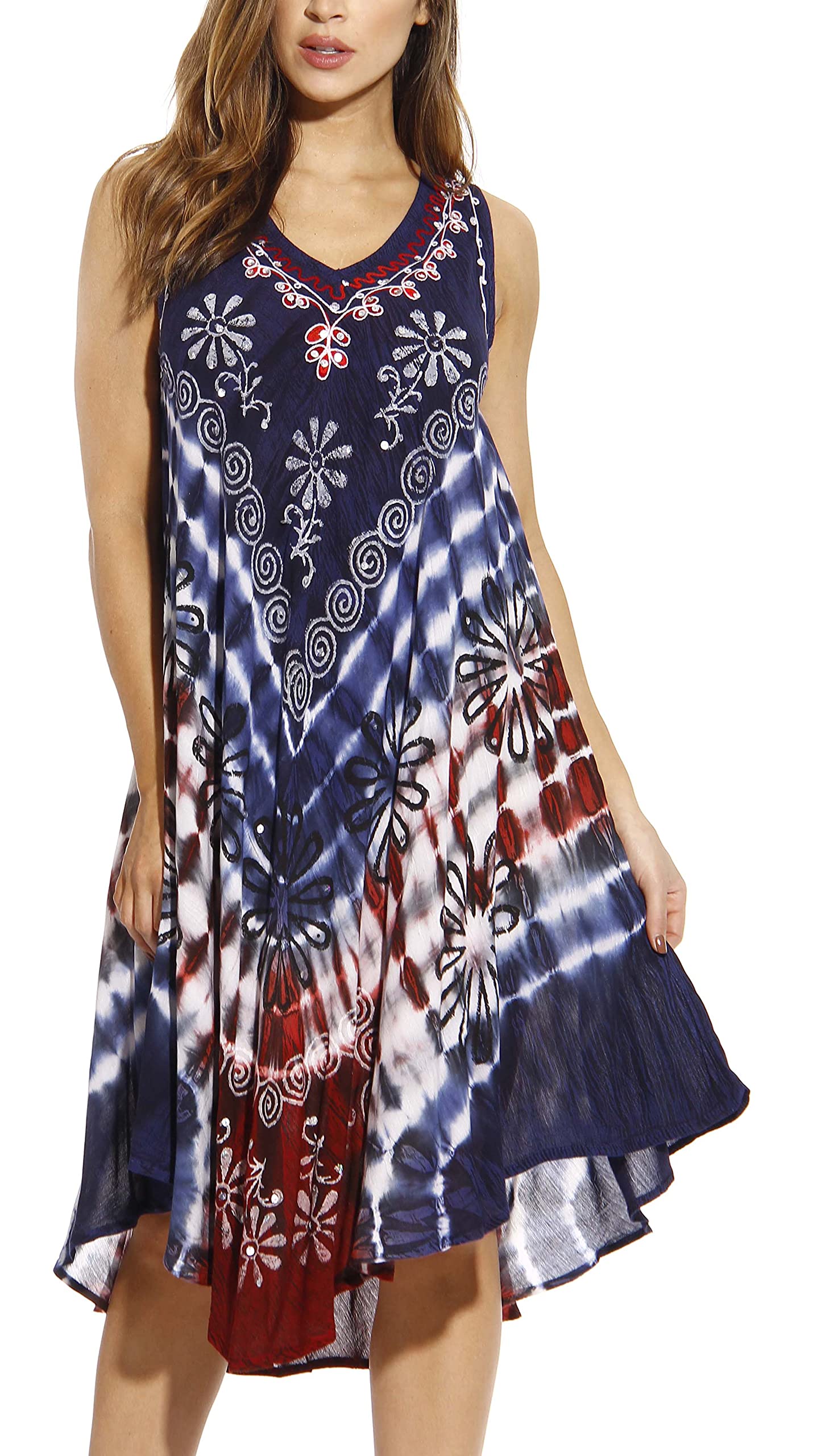 Riviera Sun Plus Size Summer Dresses - Flowy Swimsuit Cover Up & Beach Dress for Women | Perfect for Poolside, Vacation & Tropical Getaways