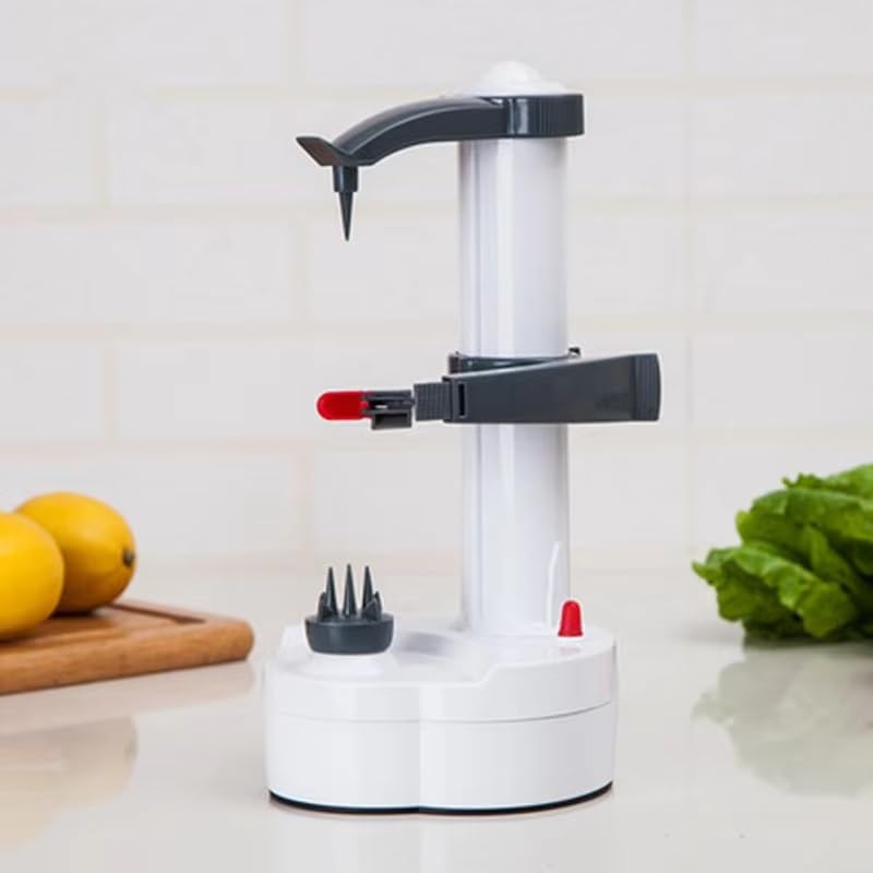Premium Spiral Apple Peeler & Cutter - Multi-Functional Fruit & Potato Slicer for Kitchen - Easy Peel, Core & Slice - Perfect for Apple Pie, Salads & Meal Prep (Black)