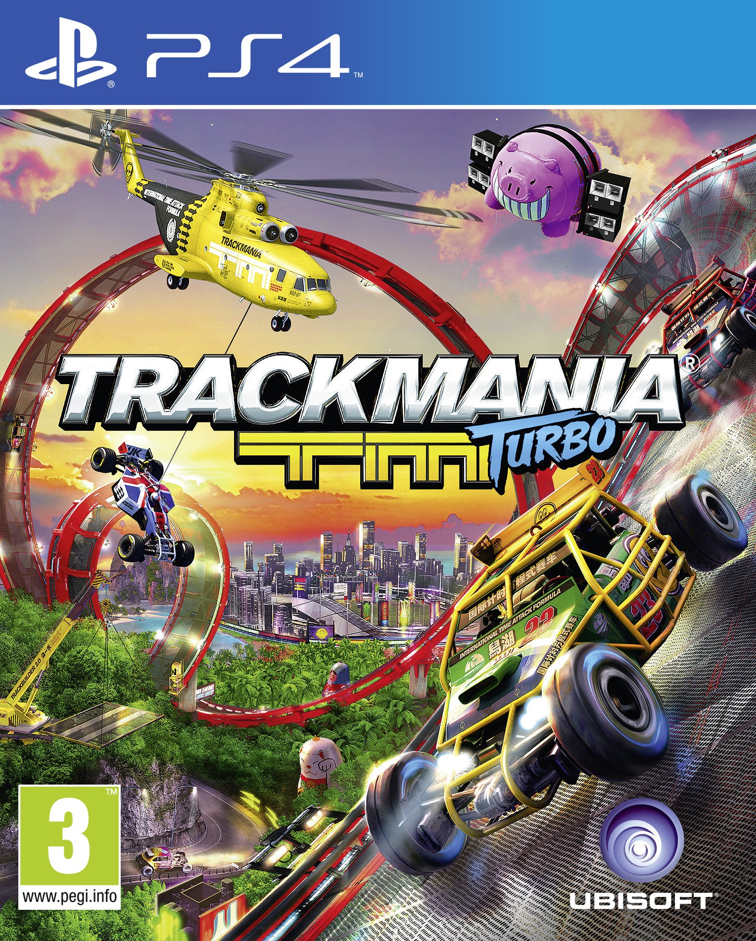 TrackMania Turbo - PS4 Racing Game | High-Speed Arcade Driving & Stunt Tracks | Multiplayer & Online Leaderboards | Perfect for Competitive Gamers & Racing Enthusiasts