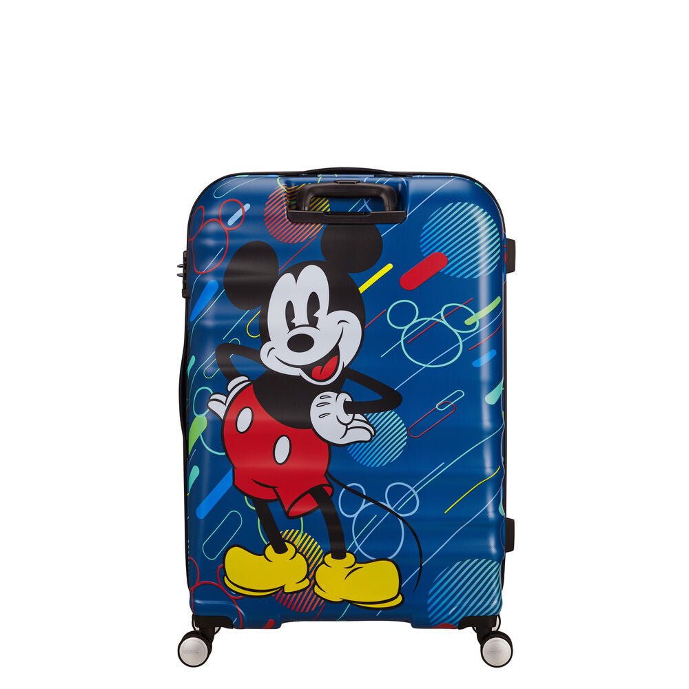 American Tourister Disney Wavebreaker Spinner Large Suitcase - Mickey Future Pop Design | 28