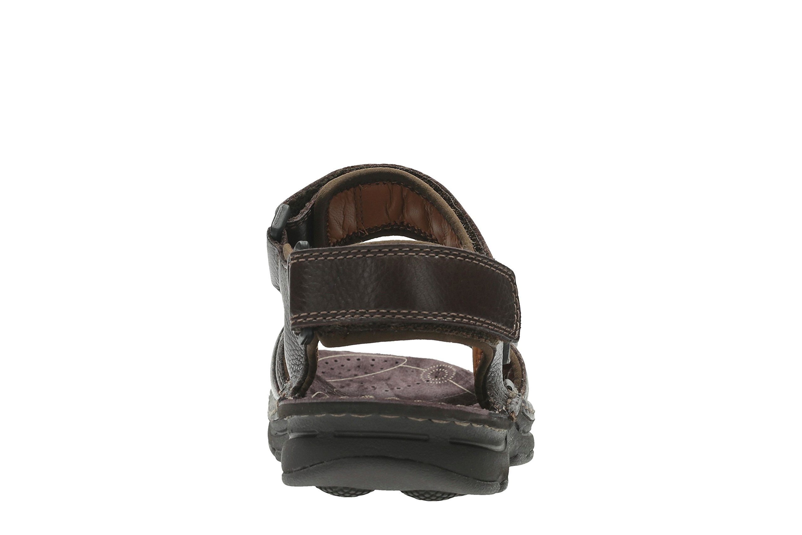 Clarks Men's Comfortable Leather Sandals for Walking & Travel - Breathable Summer Casual Shoes for Beach, Pool & Outdoor Activities