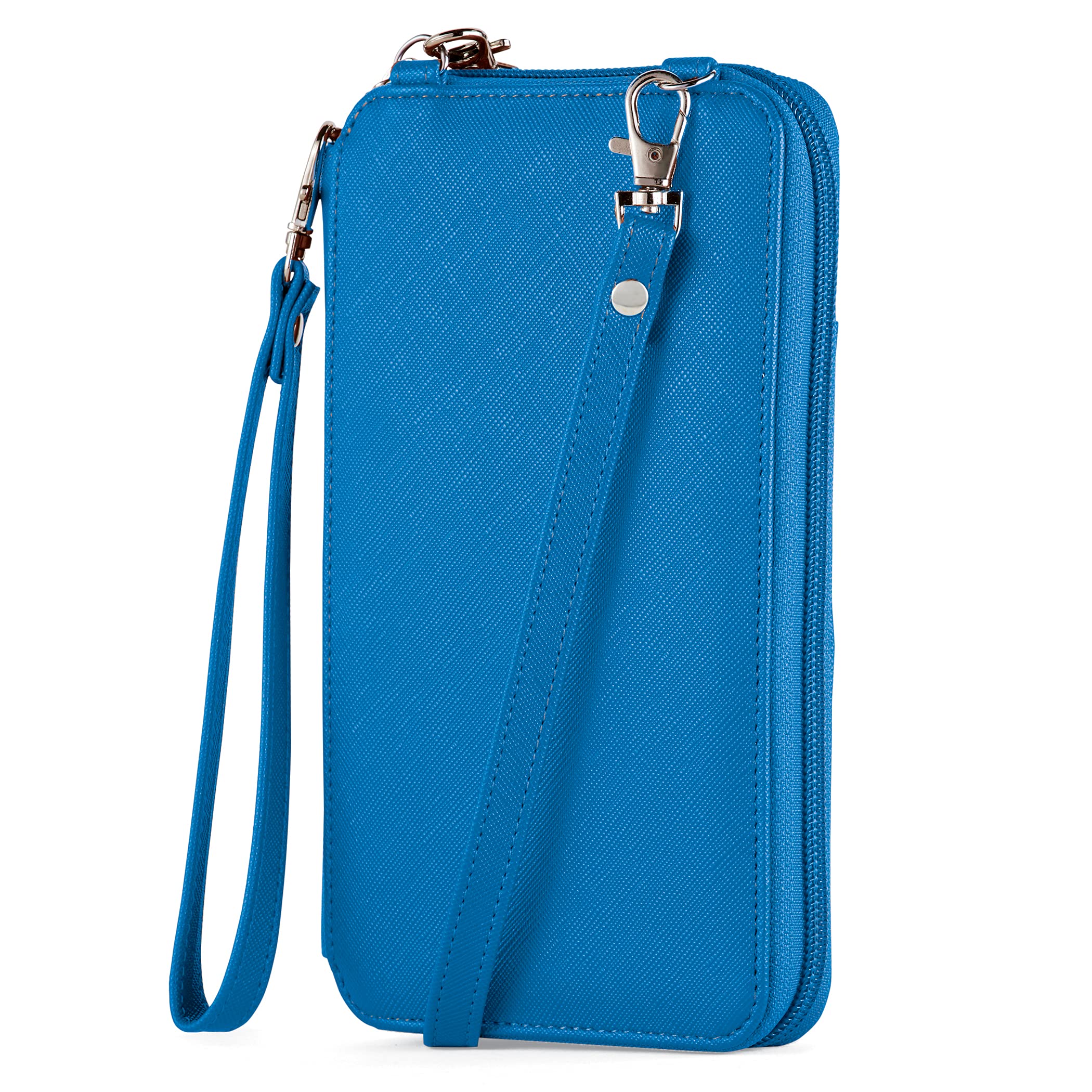 RFID Blocking Crossbody Cell Phone Wallet with Adjustable Strap - Secure Hands-Free Purse for Women, Travel, Shopping & Daily Use