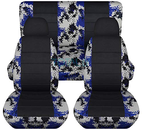 White-Blue Digital and Black